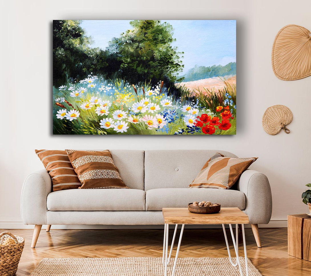  A Canvas Print of Daisy Days Canvas Wall Art
