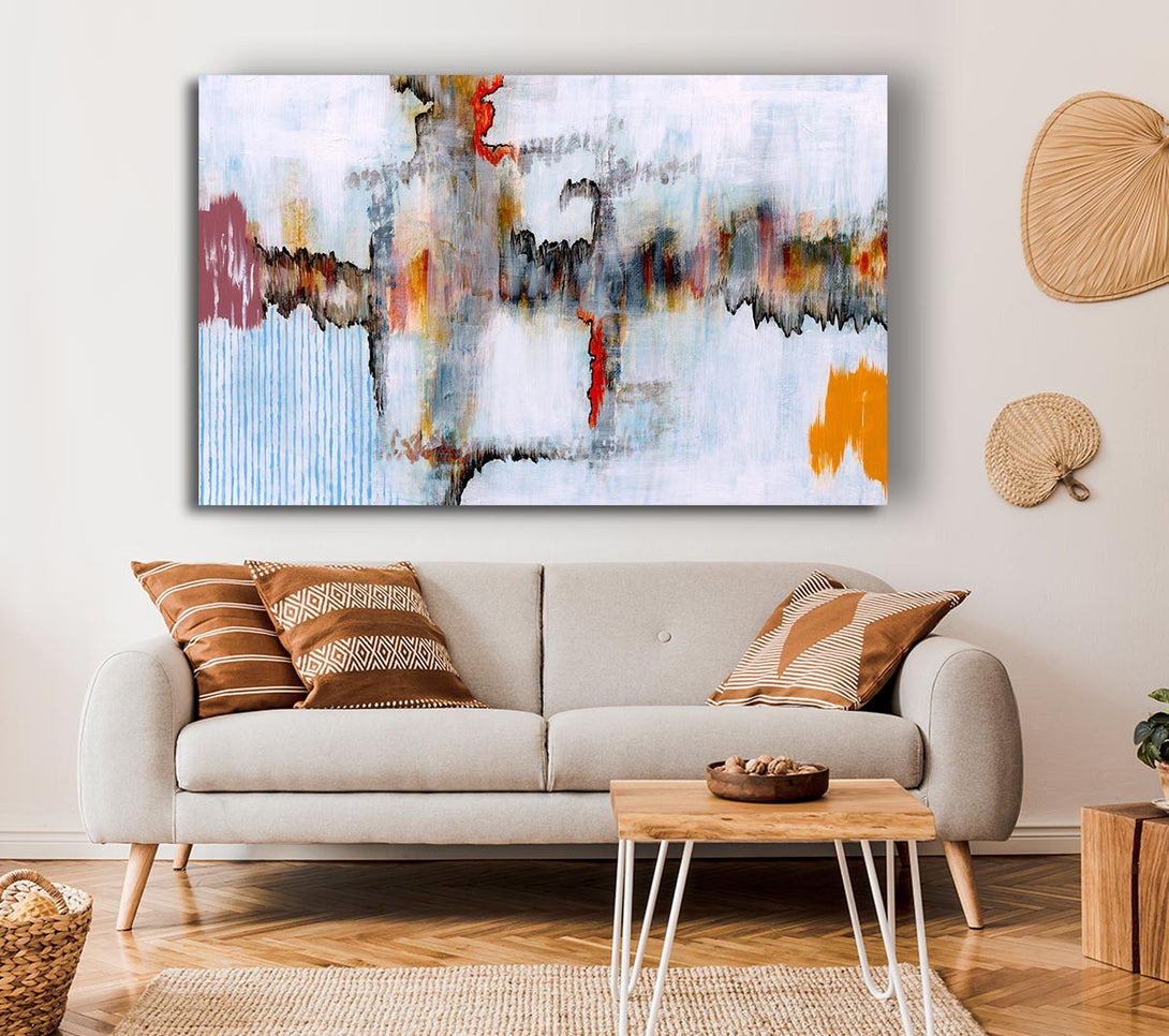  A Canvas Print of Village Sound Waves Canvas Art