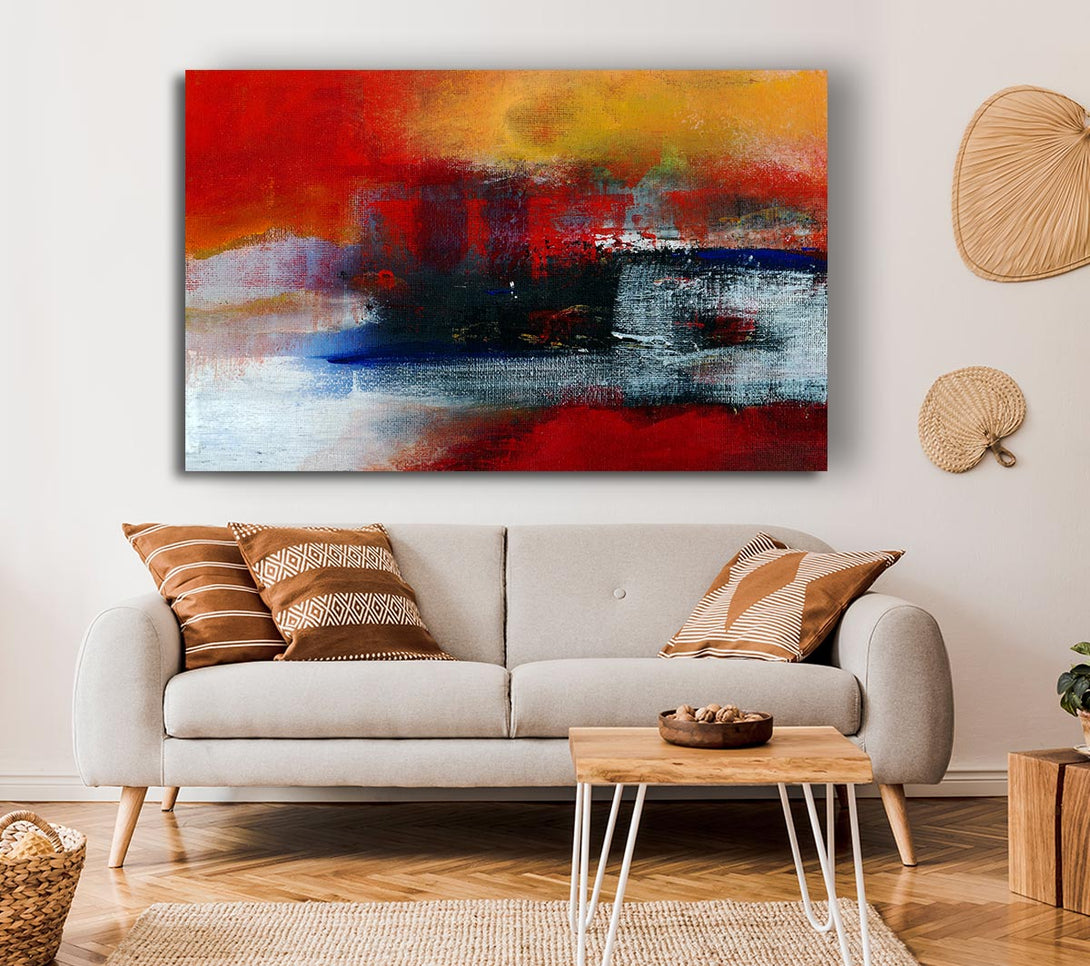  A Canvas Print of In The Middle Of The Lava River Canvas Wall Art