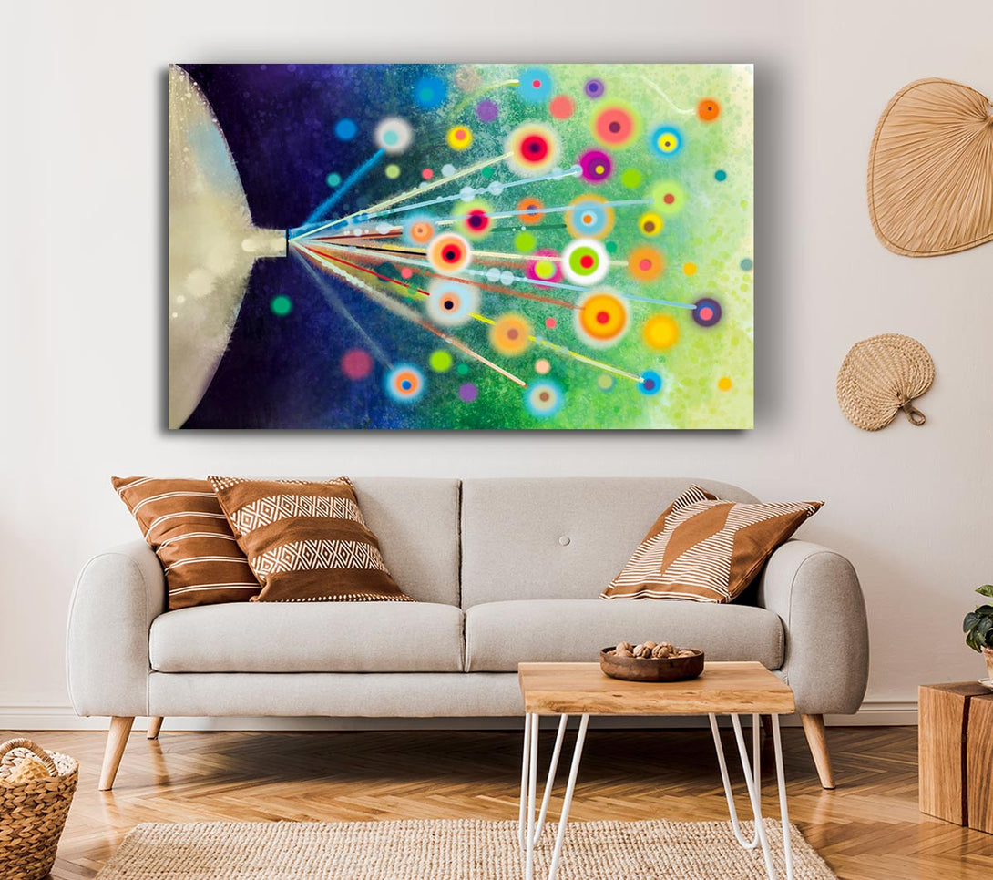  A Canvas Print of Energy Flowers Canvas Art
