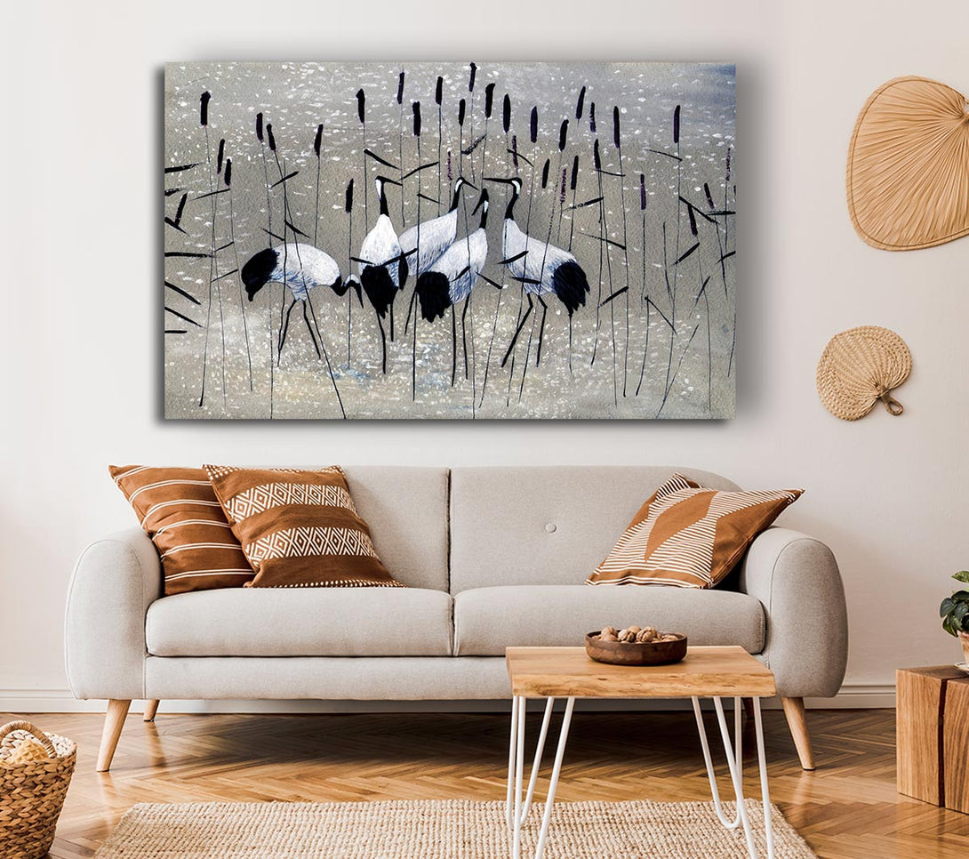  A Canvas Print of Bird Treat Canvas Art