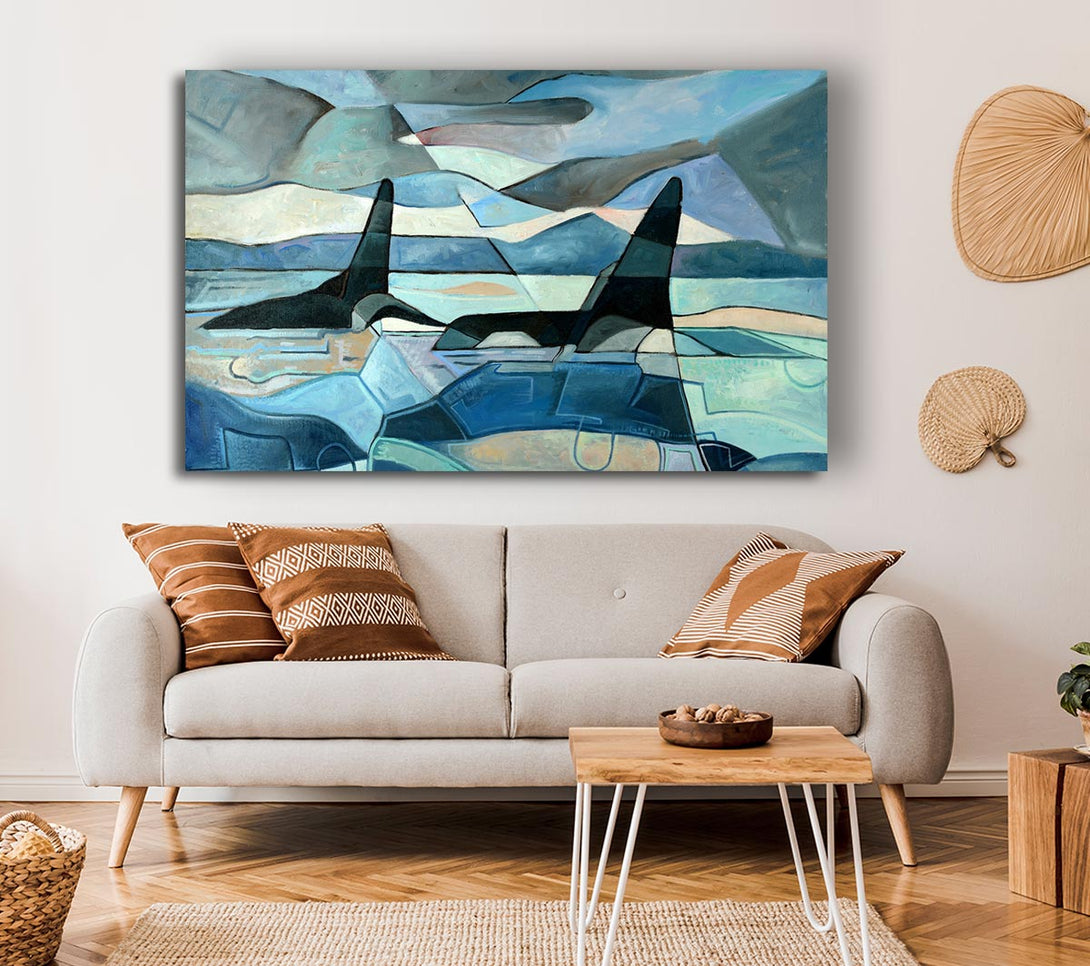  A Canvas Print of Whale Sail Canvas Print