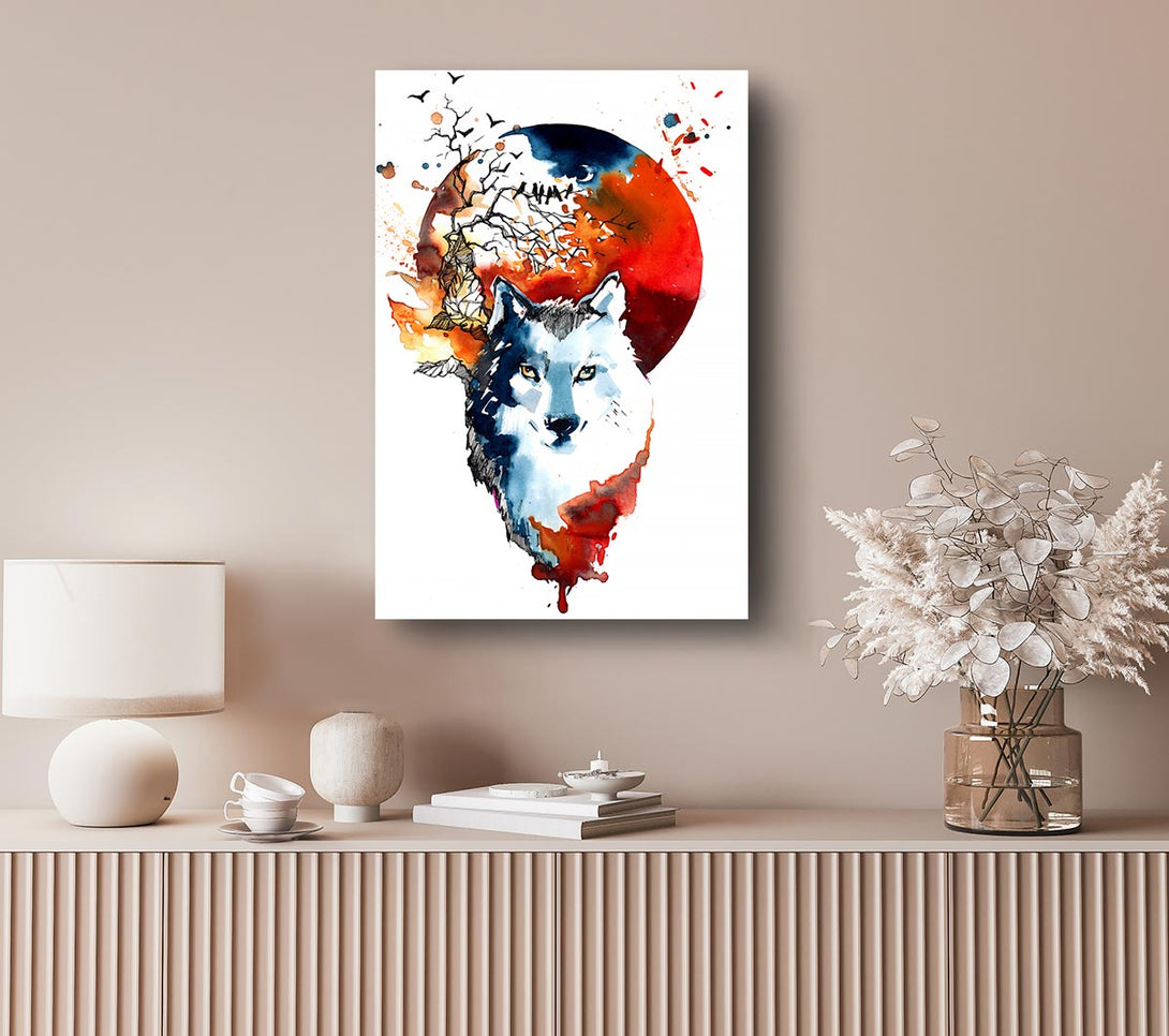  A Canvas Print of Wolf Sun Canvas Art