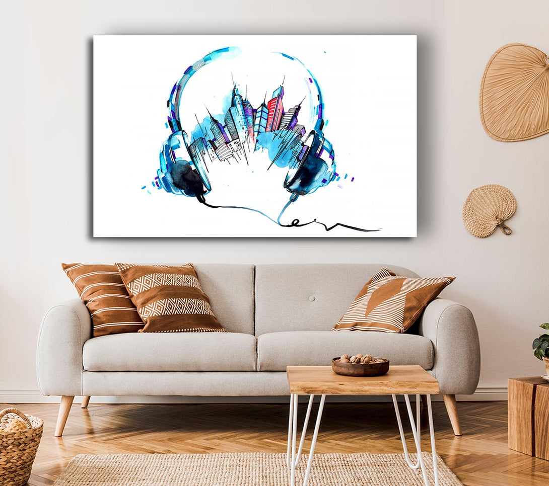  A Canvas Print of NYC Music Venues Canvas Print