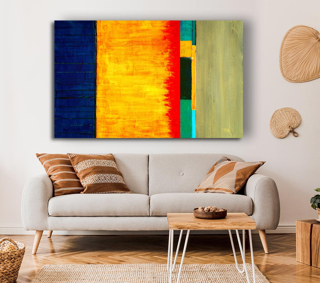  A Canvas Print of Fire Lines Canvas Print