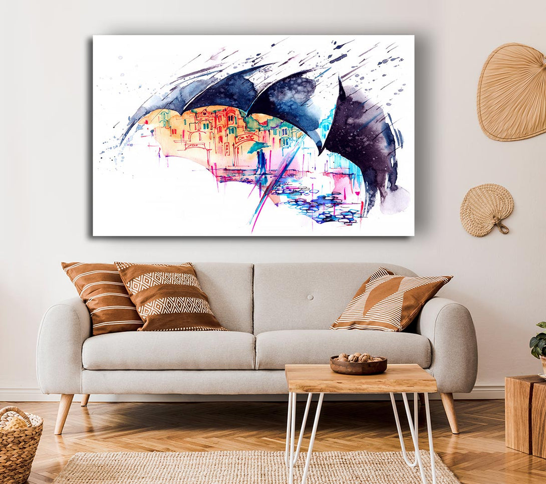  A Canvas Print of City Life Canvas Print