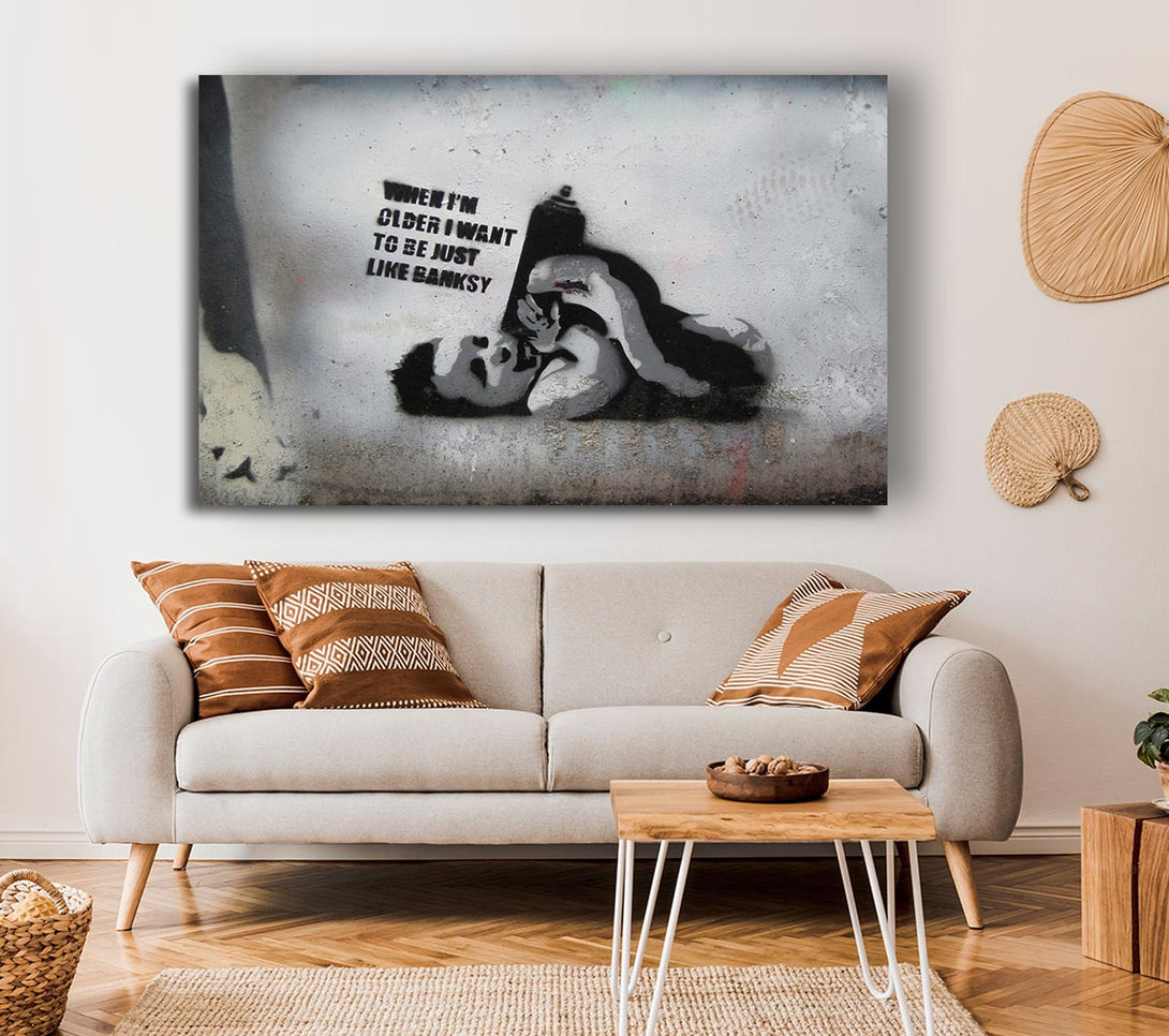  A Canvas Print of Be like Banksy Canvas Print