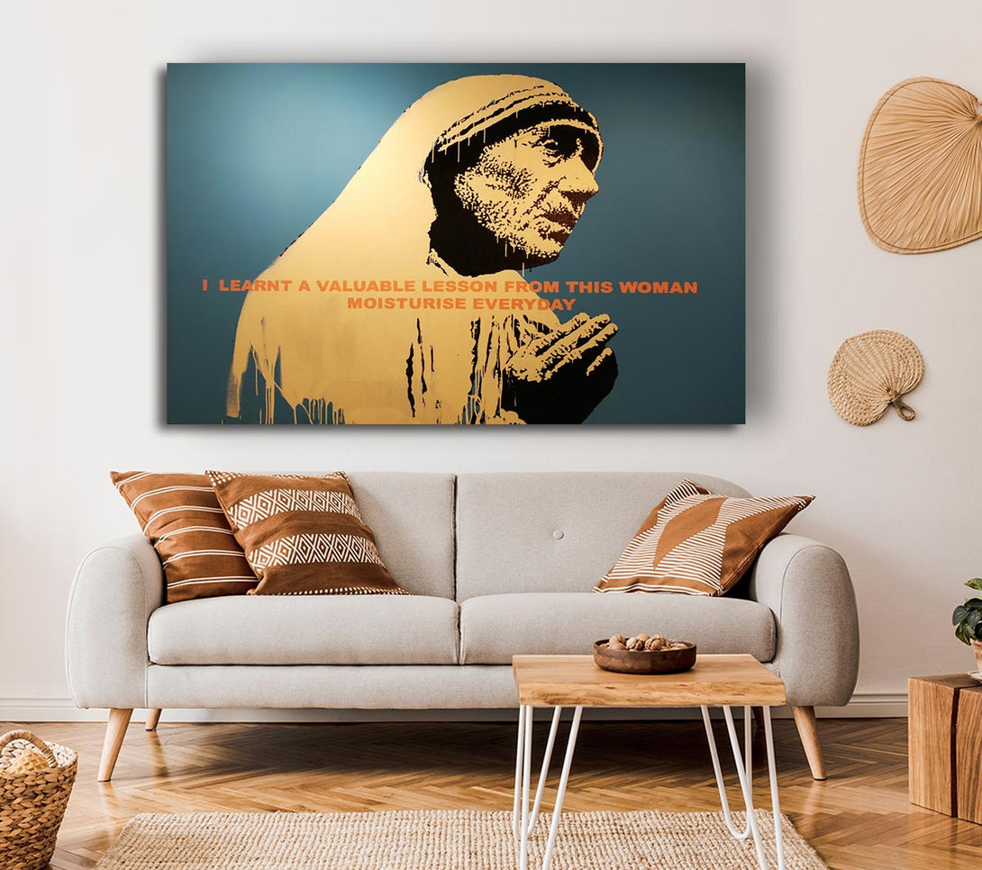  A Canvas Print of Banksy Curtain Paradise Canvas Print