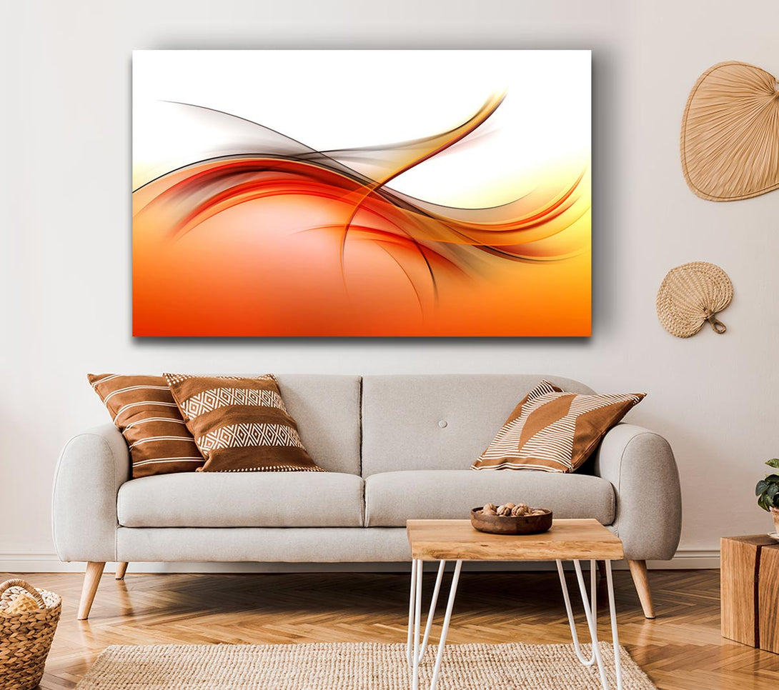  A Canvas Print of Fire abstract swirls Canvas Wall Art