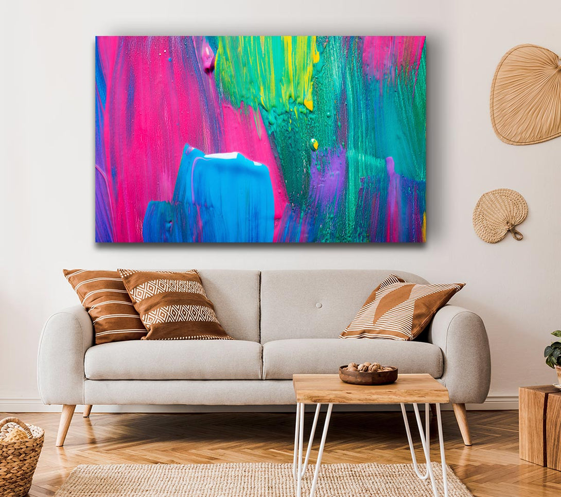  A Canvas Print of Bold paint strokes Canvas Wall Art