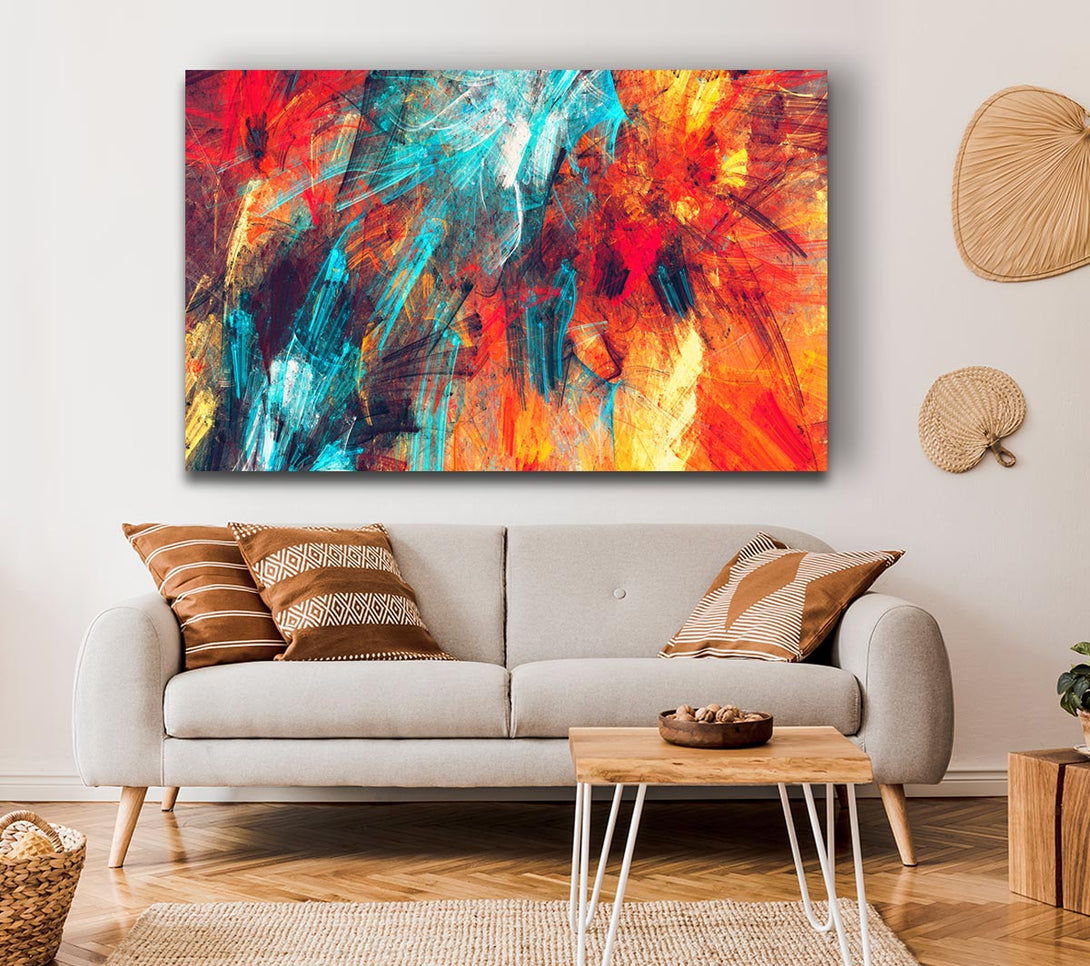  A Canvas Print of The gates of hell mess Canvas Art
