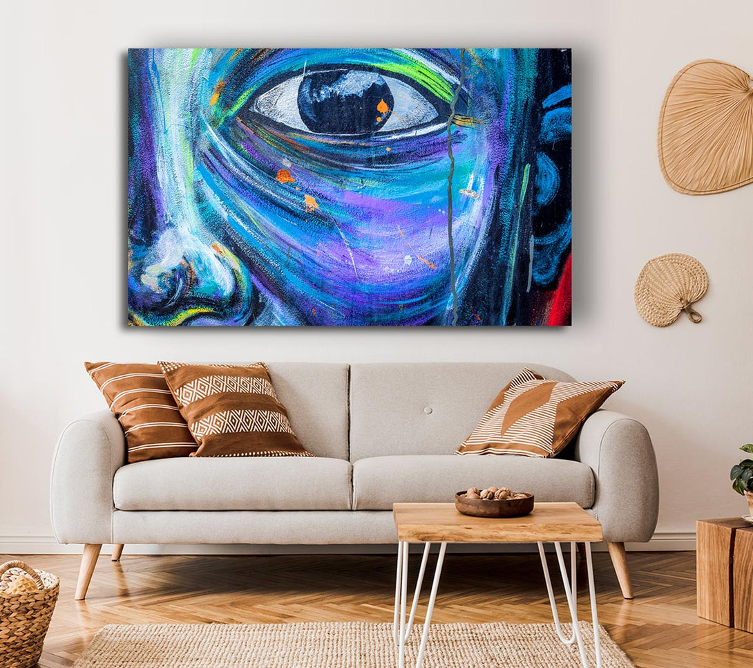  A Canvas Print of Eye And Face Canvas Art