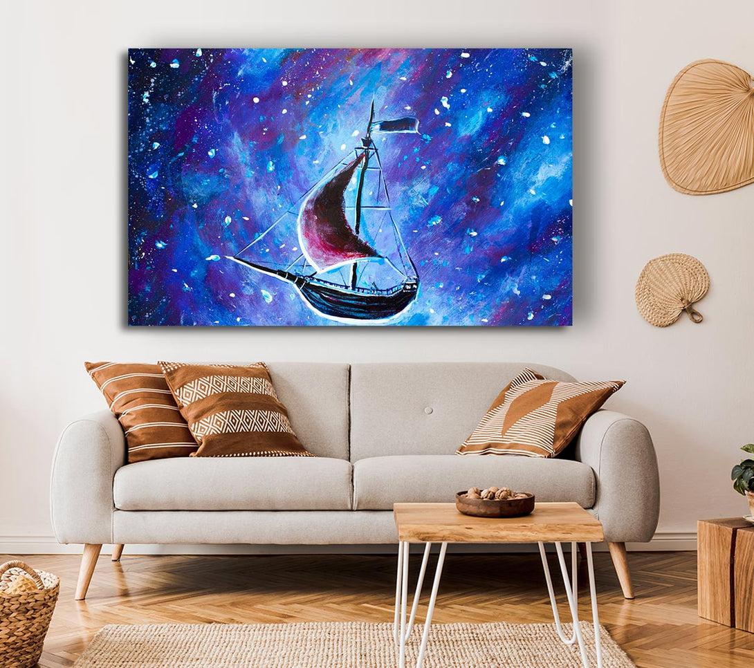  A Canvas Print of The Ship In Space Canvas Art
