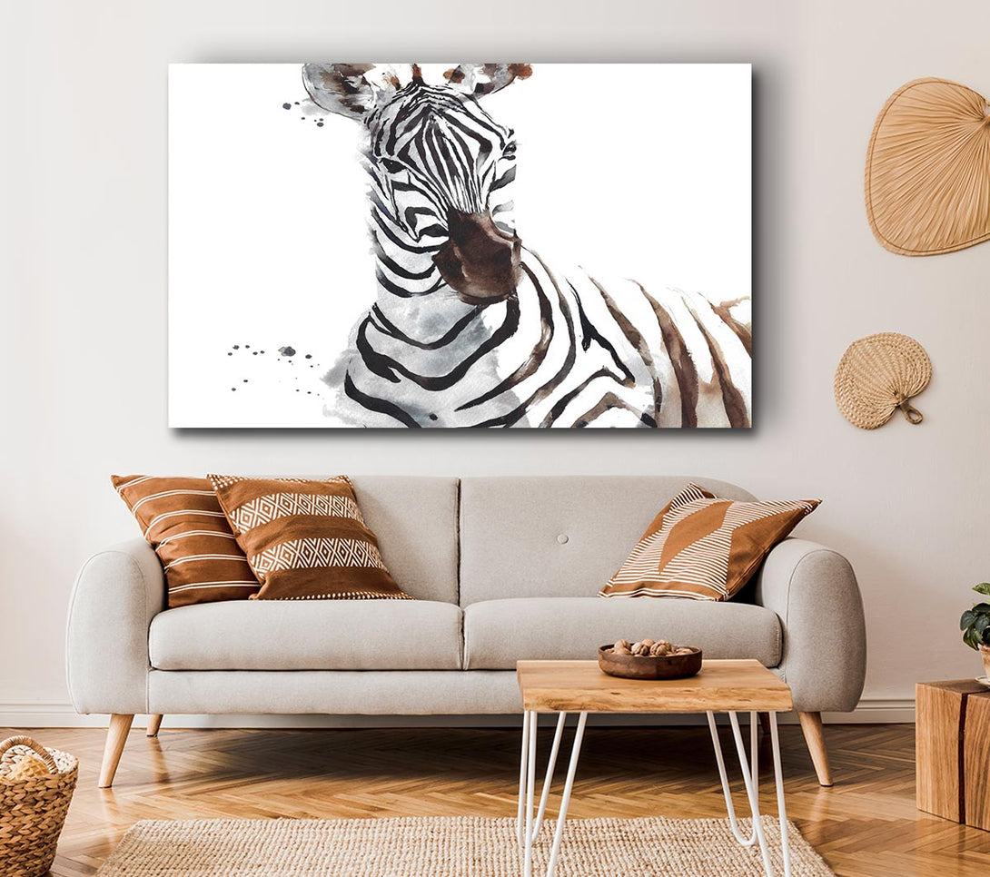  A Canvas Print of Zebta Splatter Canvas Art