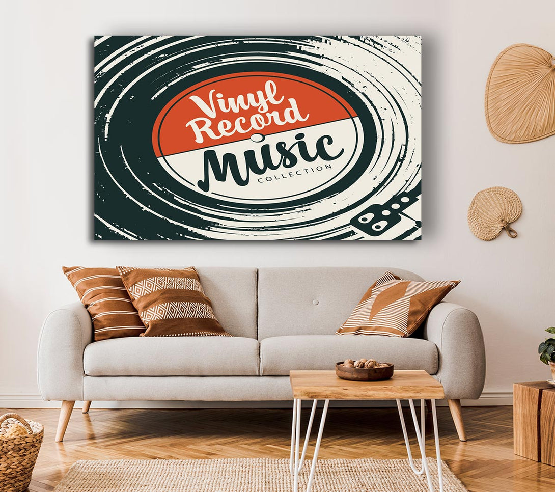  A Canvas Print of Vinyl Record Music Canvas Print