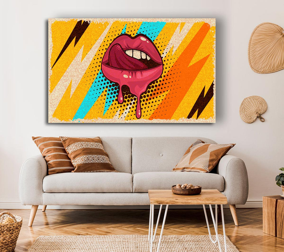  A Canvas Print of Lips Of Lightning Canvas Wall Art