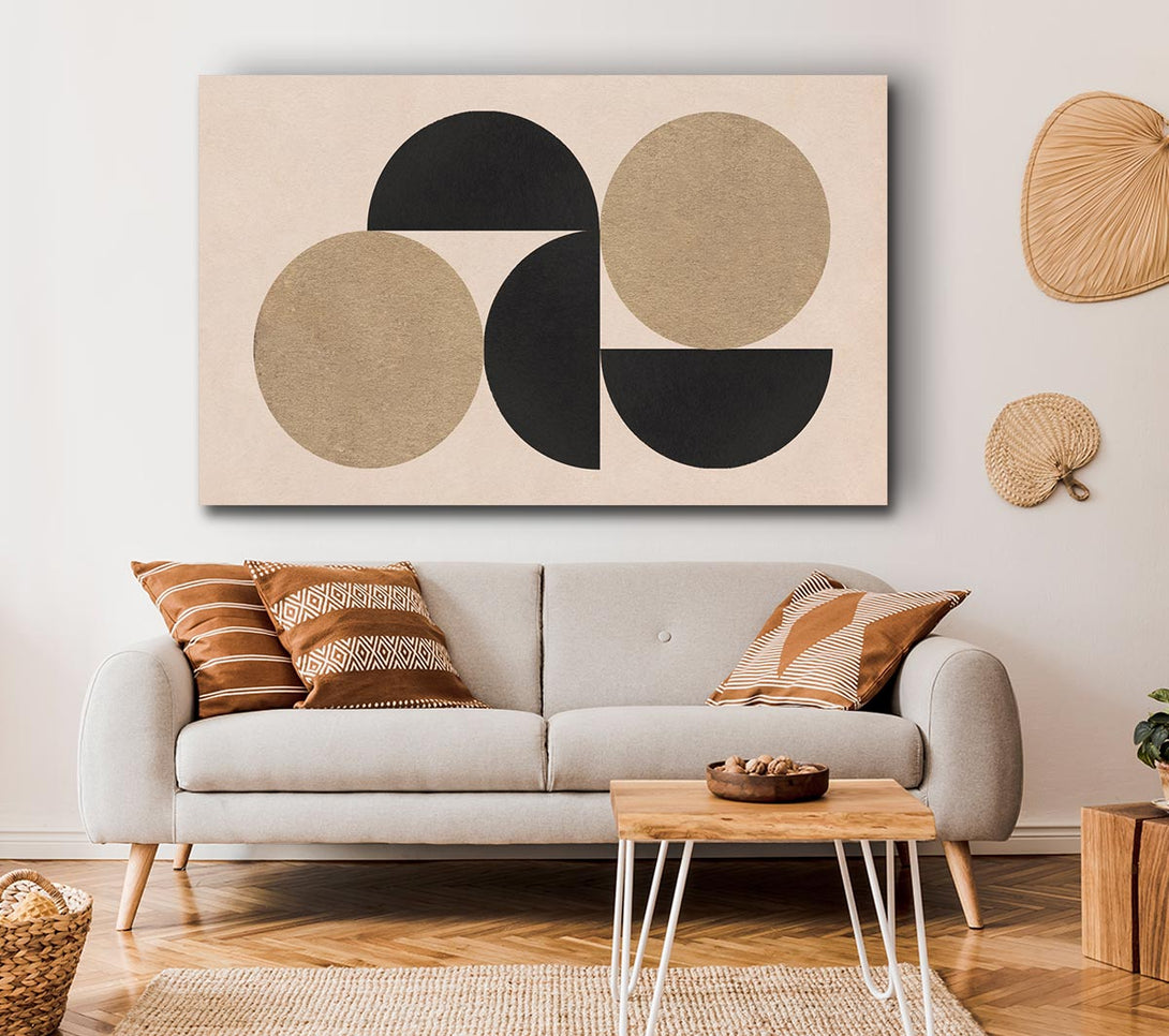  A Canvas Print of Semi Circle Simplicity Canvas Art