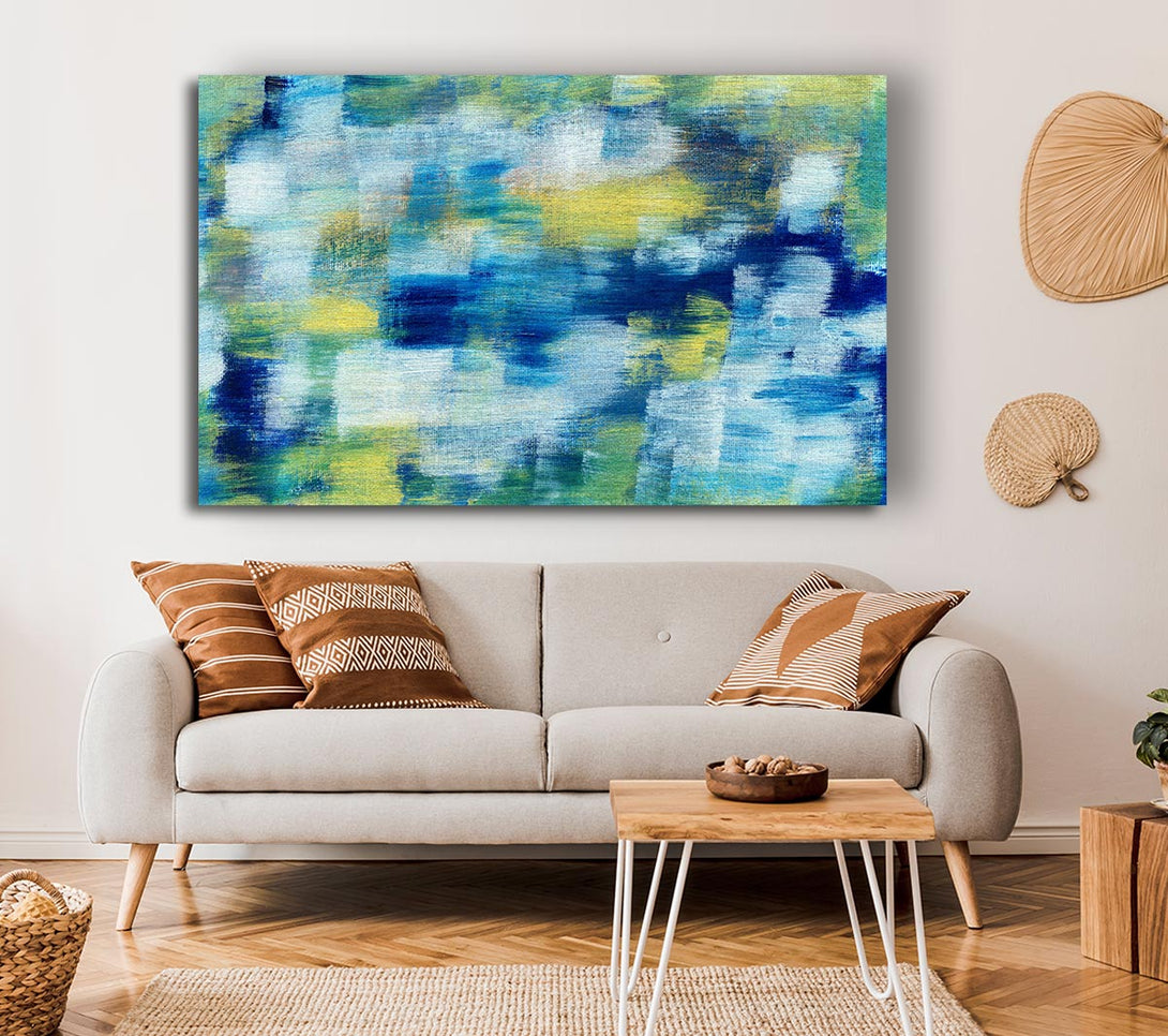  A Canvas Print of Smudges Of Colour Canvas Wall Art