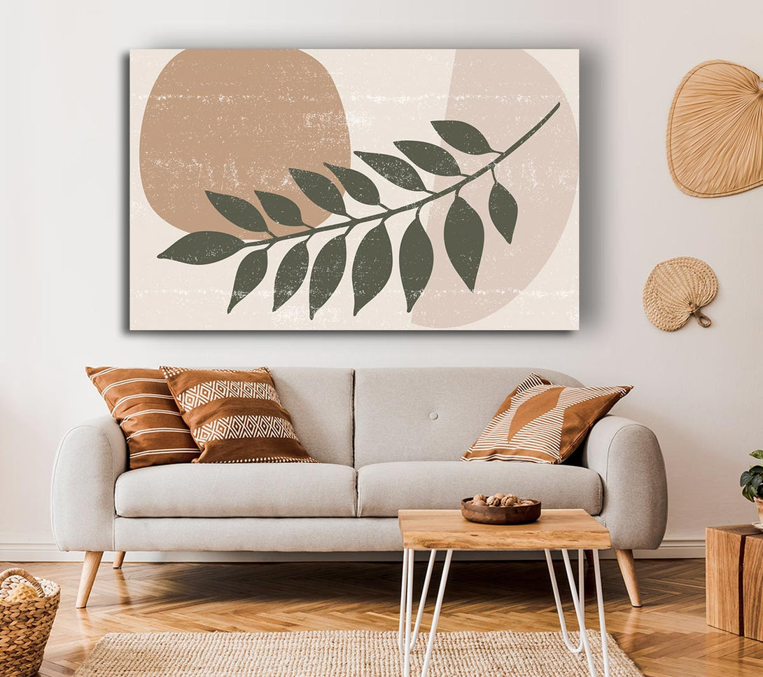  A Canvas Print of Leaf Of Modern Art Canvas Print