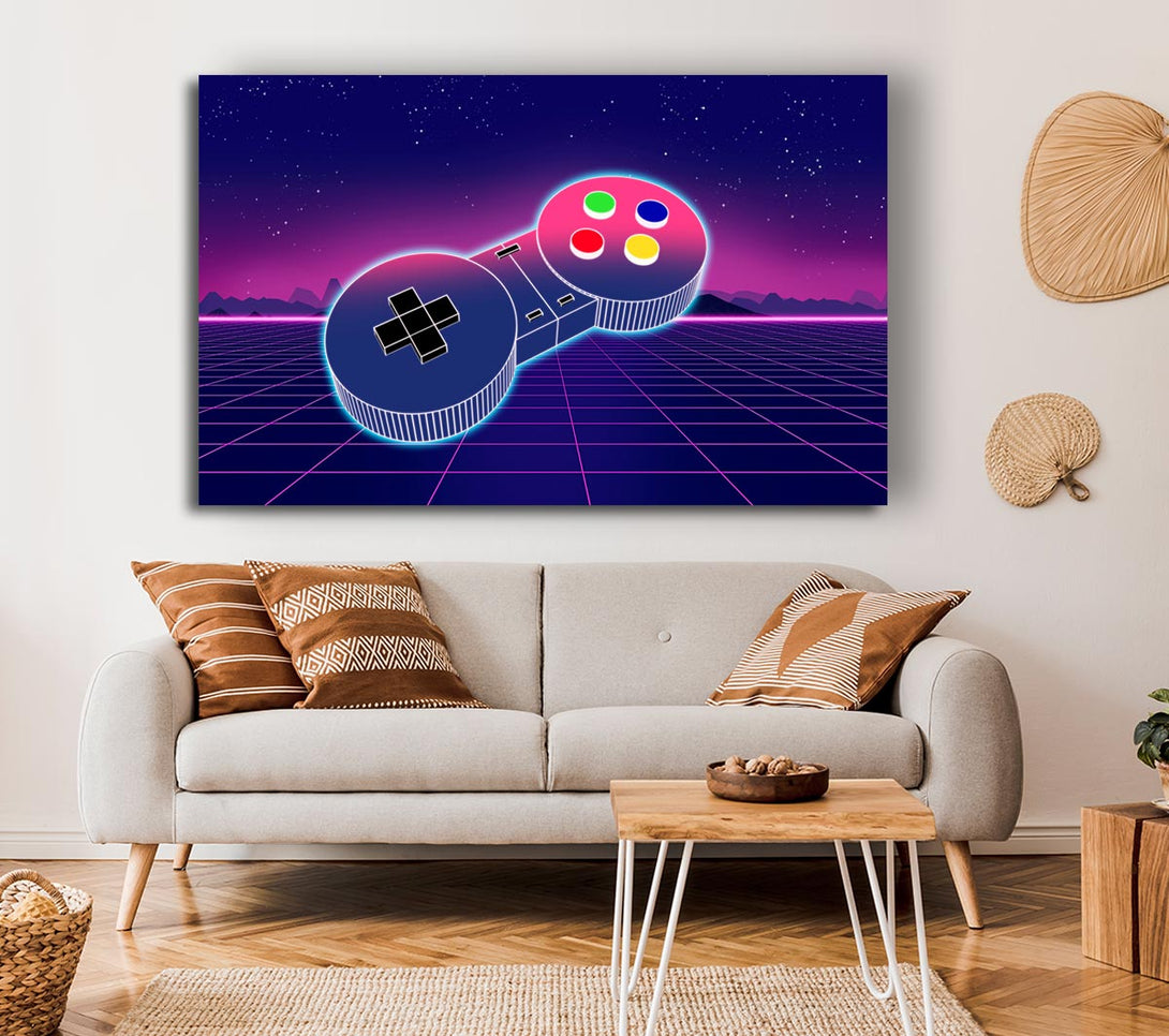  A Canvas Print of Retro Game Controller Canvas Print