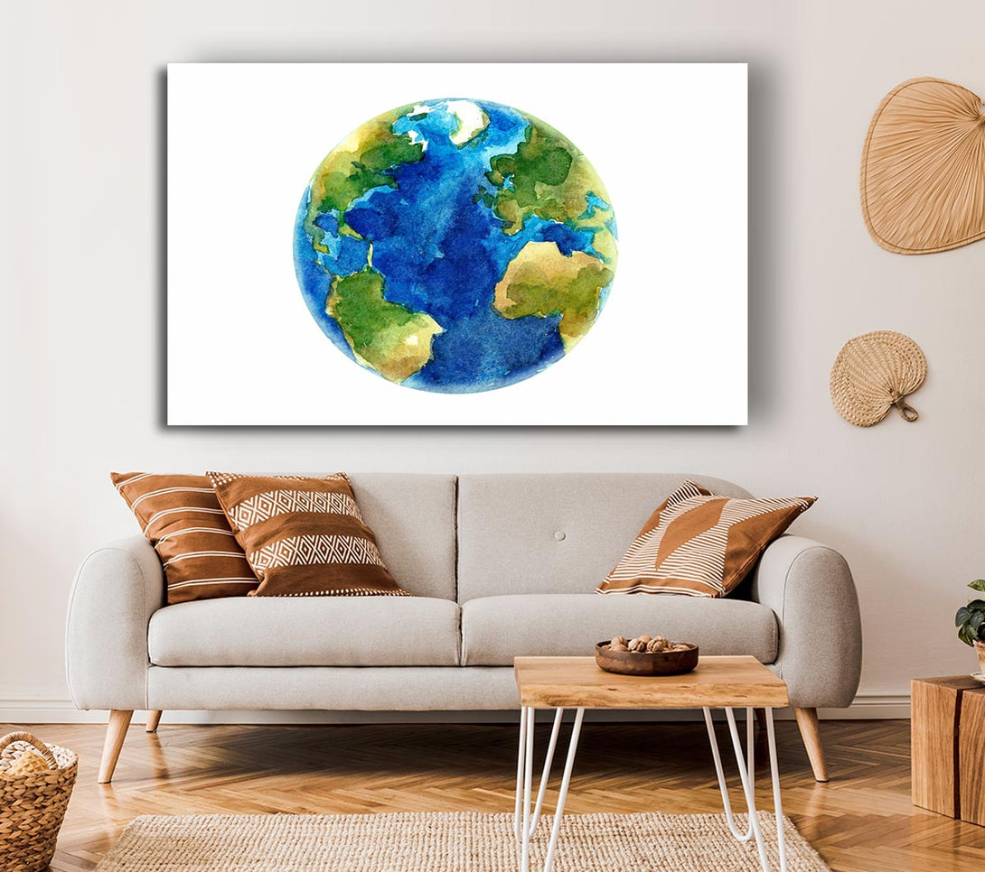  A Canvas Print of Our Planet Canvas Print