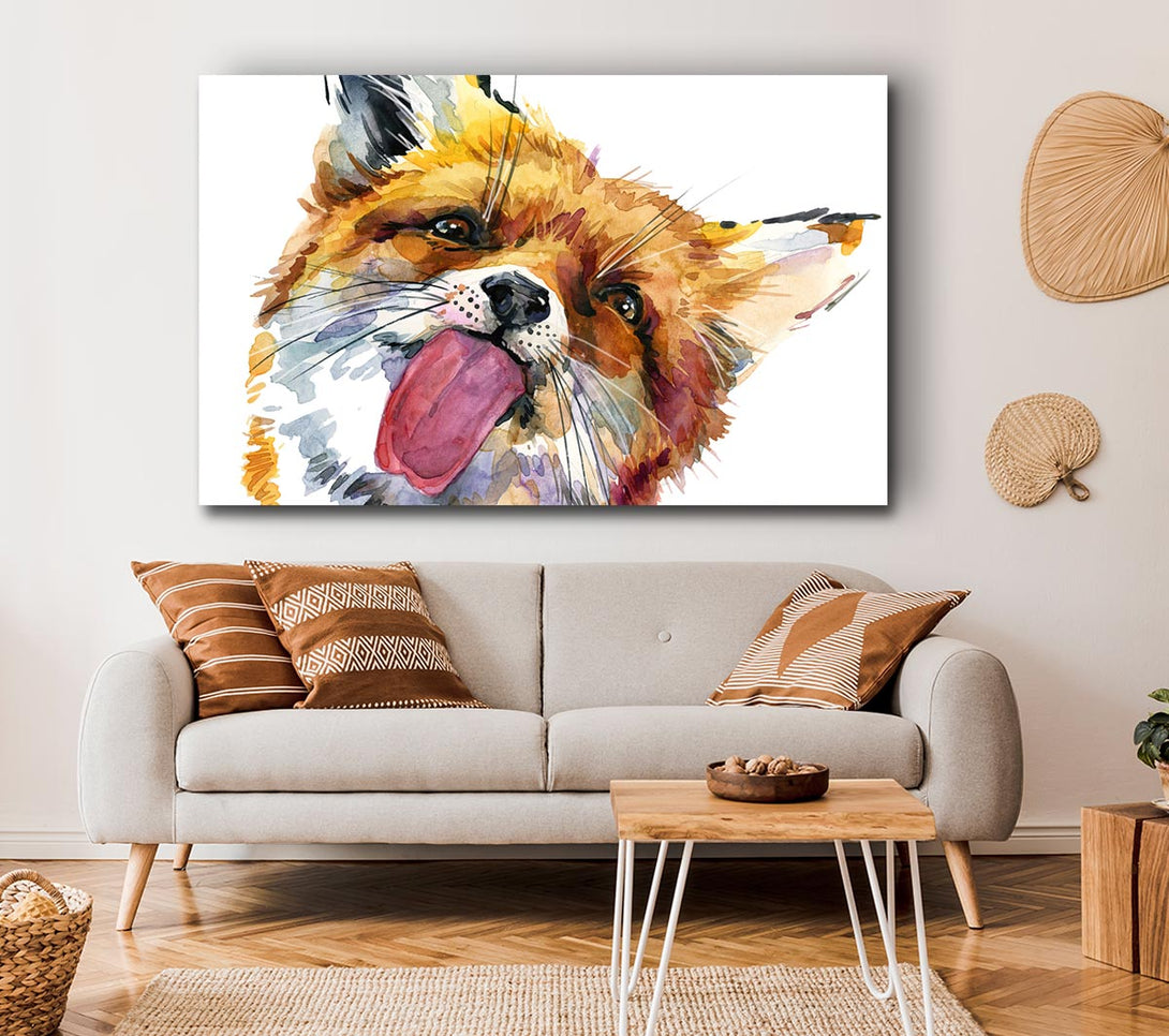  A Canvas Print of Fox Lick Canvas Wall Art