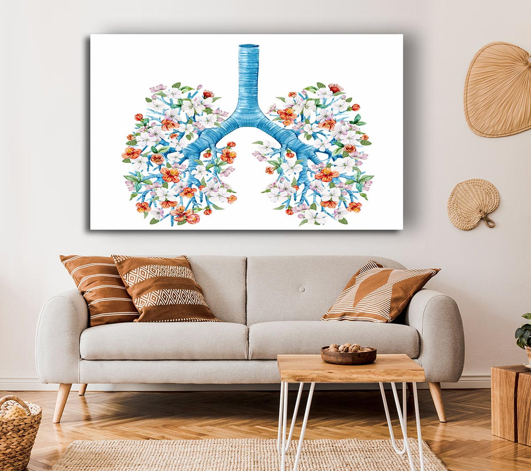  A Canvas Print of Tree Blossom Lungs Canvas Wall Art