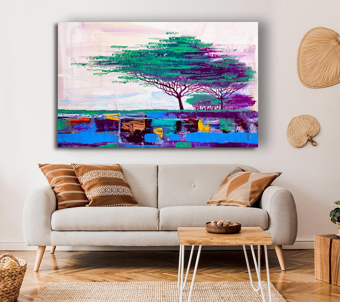  A Canvas Print of Stunning African Horizon Paint Canvas Art