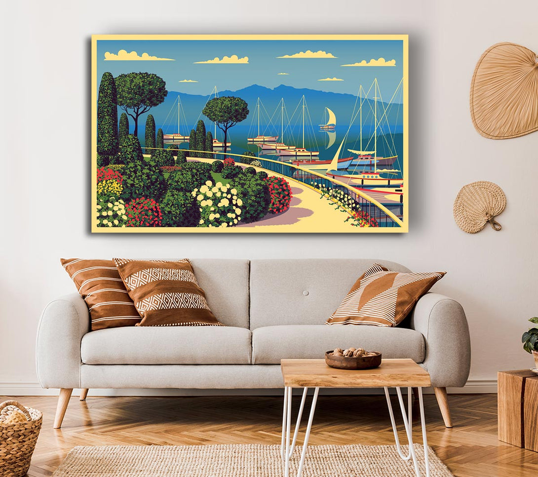  A Canvas Print of Vintage Travel Poster Canvas Print