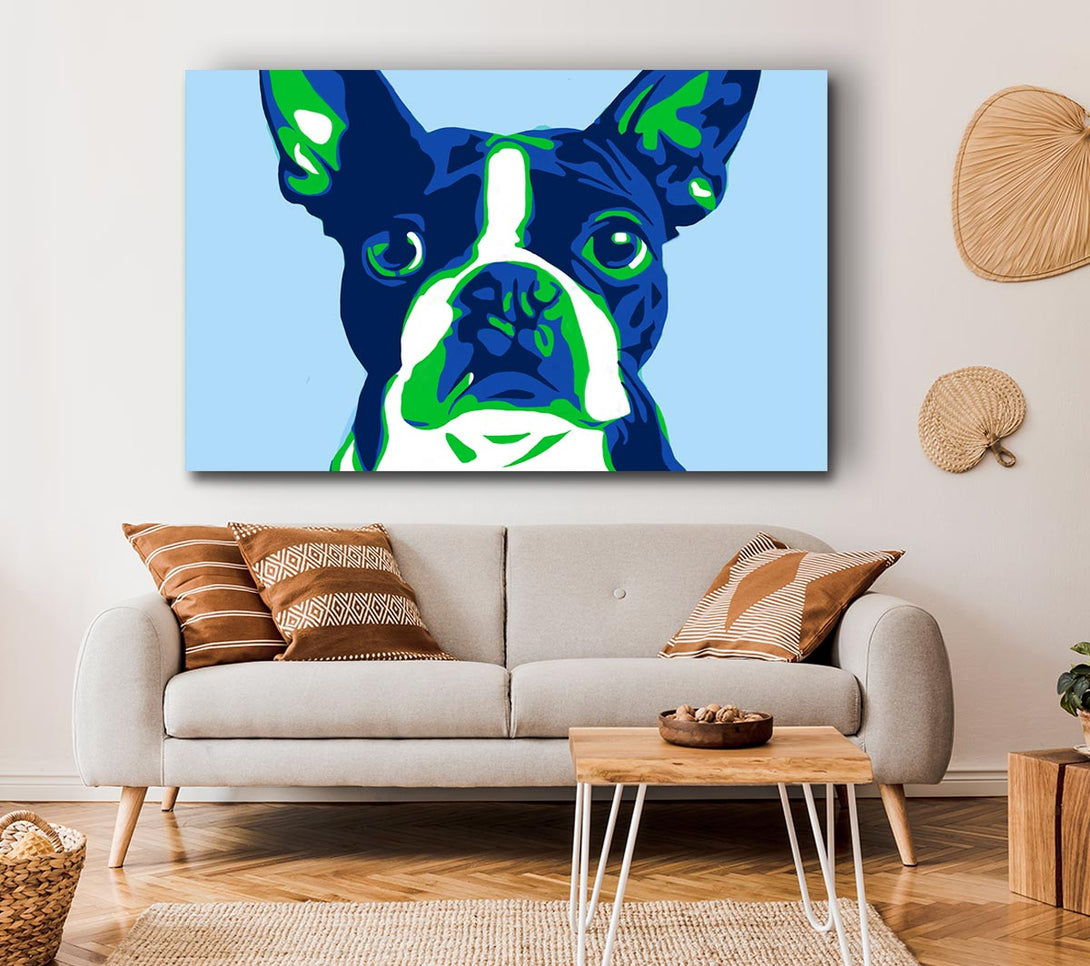  A Canvas Print of The French Bulldog Pop Art Canvas Print