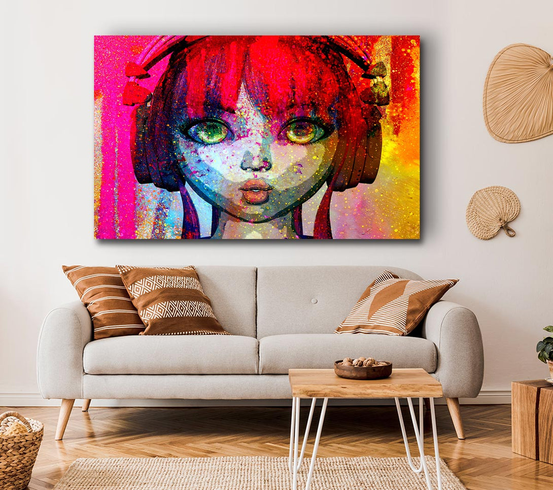  A Canvas Print of Dj Urban Woman Canvas Wall Art