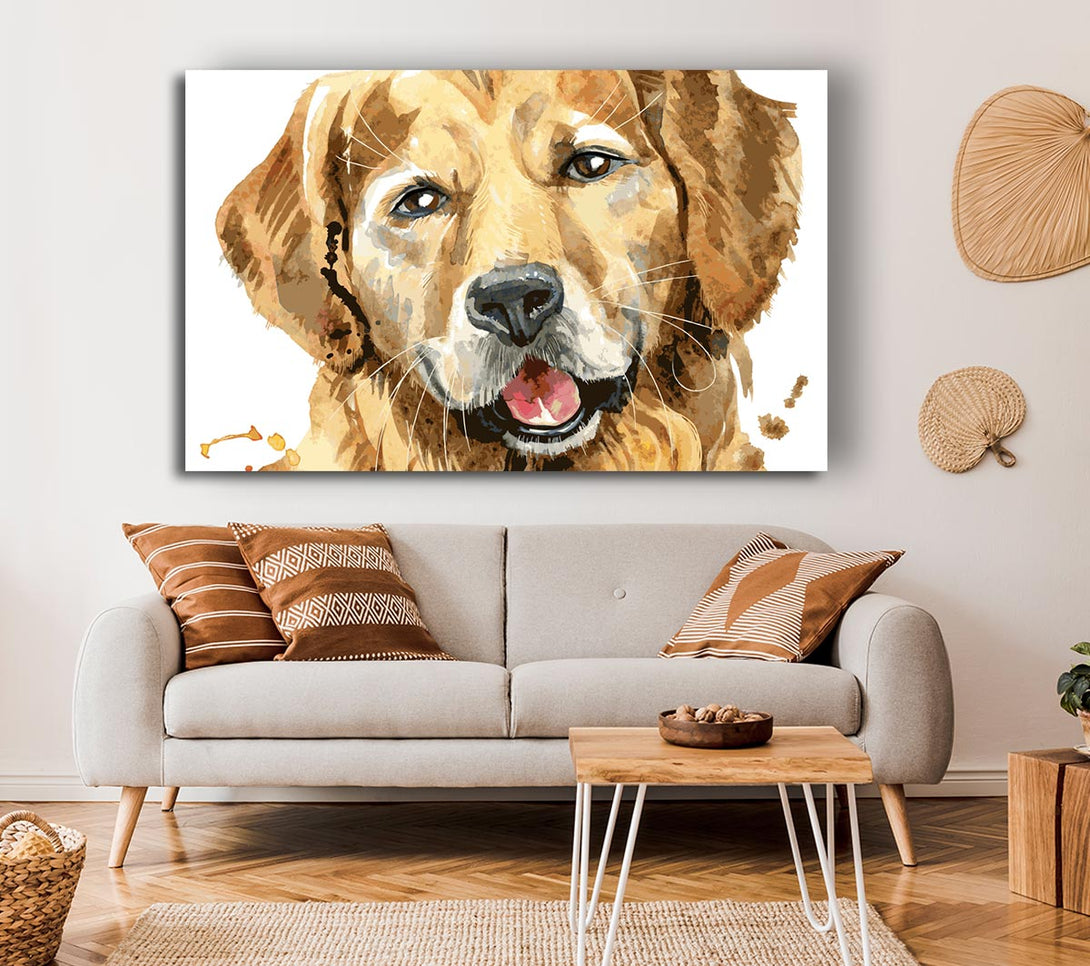  A Canvas Print of Labrador Happiness Canvas Wall Art
