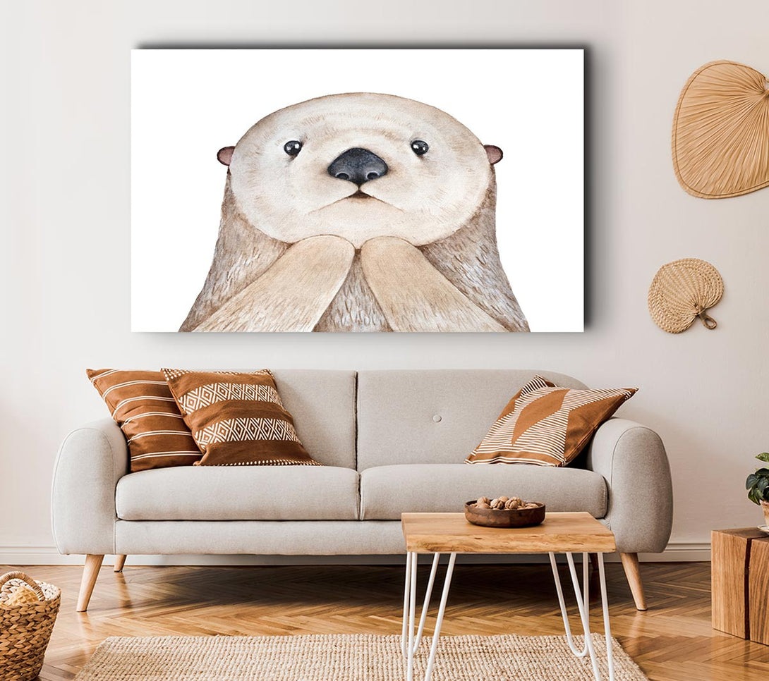  A Canvas Print of Otter Day What Canvas Wall Art