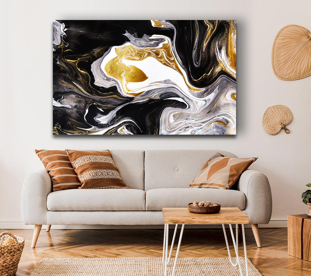  A Canvas Print of Liquid Coffee Canvas Print
