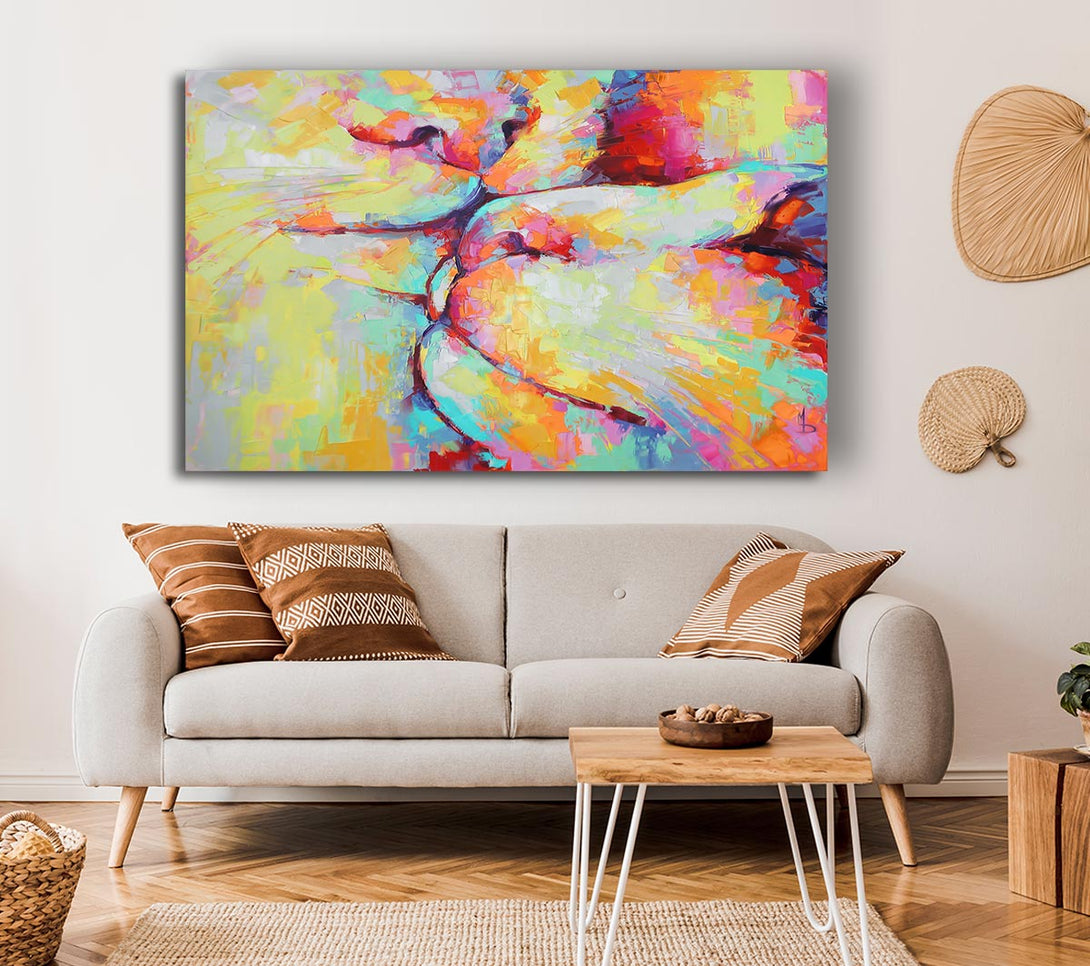  A Canvas Print of Kitten Kiss Canvas Art