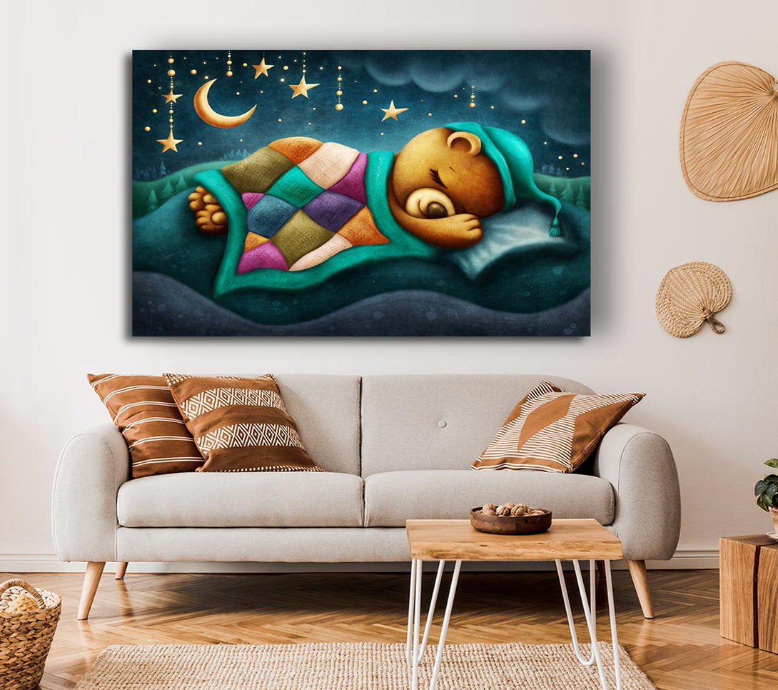  A Canvas Print of The Bear Slumber Canvas Print