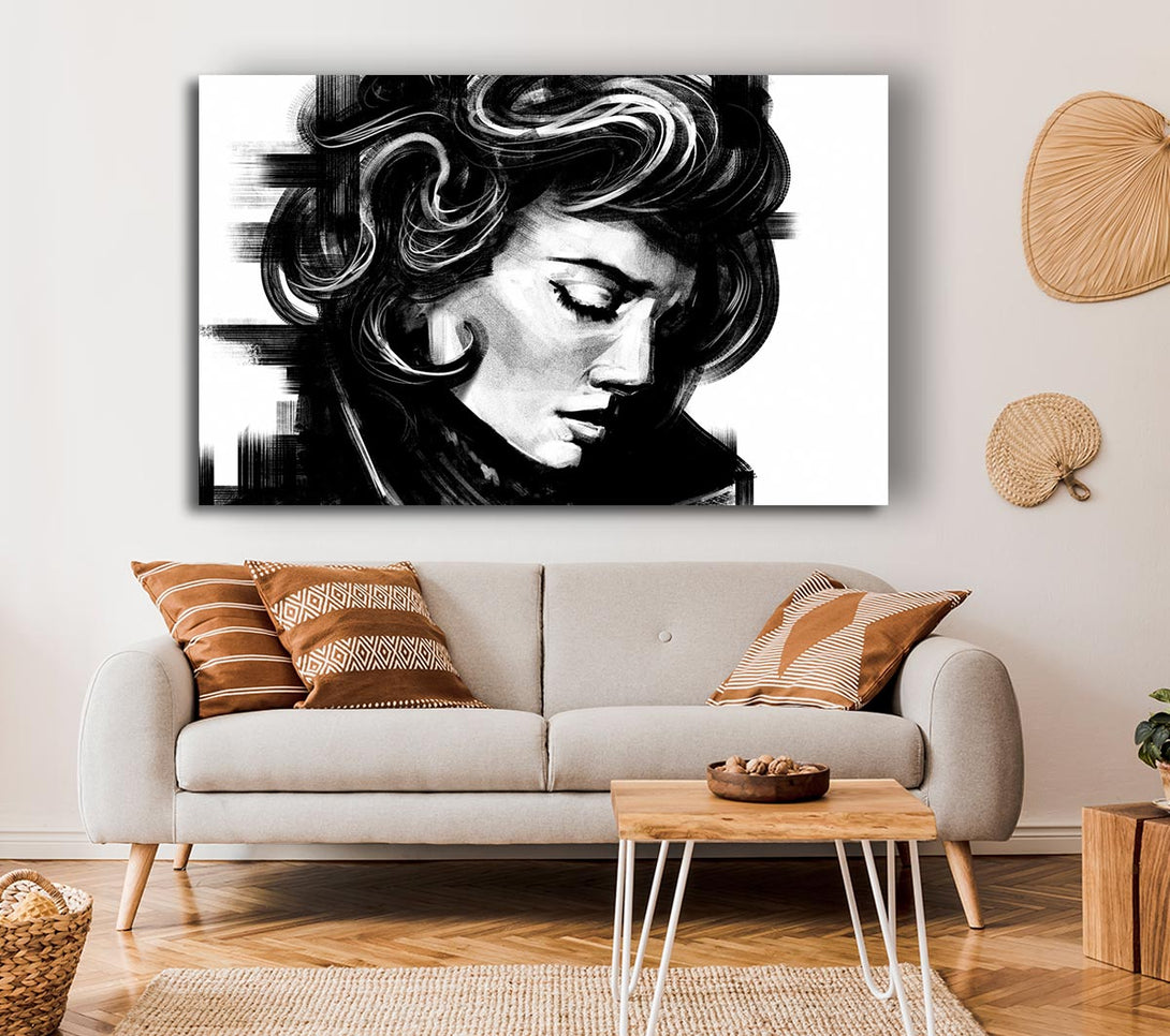  A Canvas Print of In The Dark Looking Down Canvas Wall Art