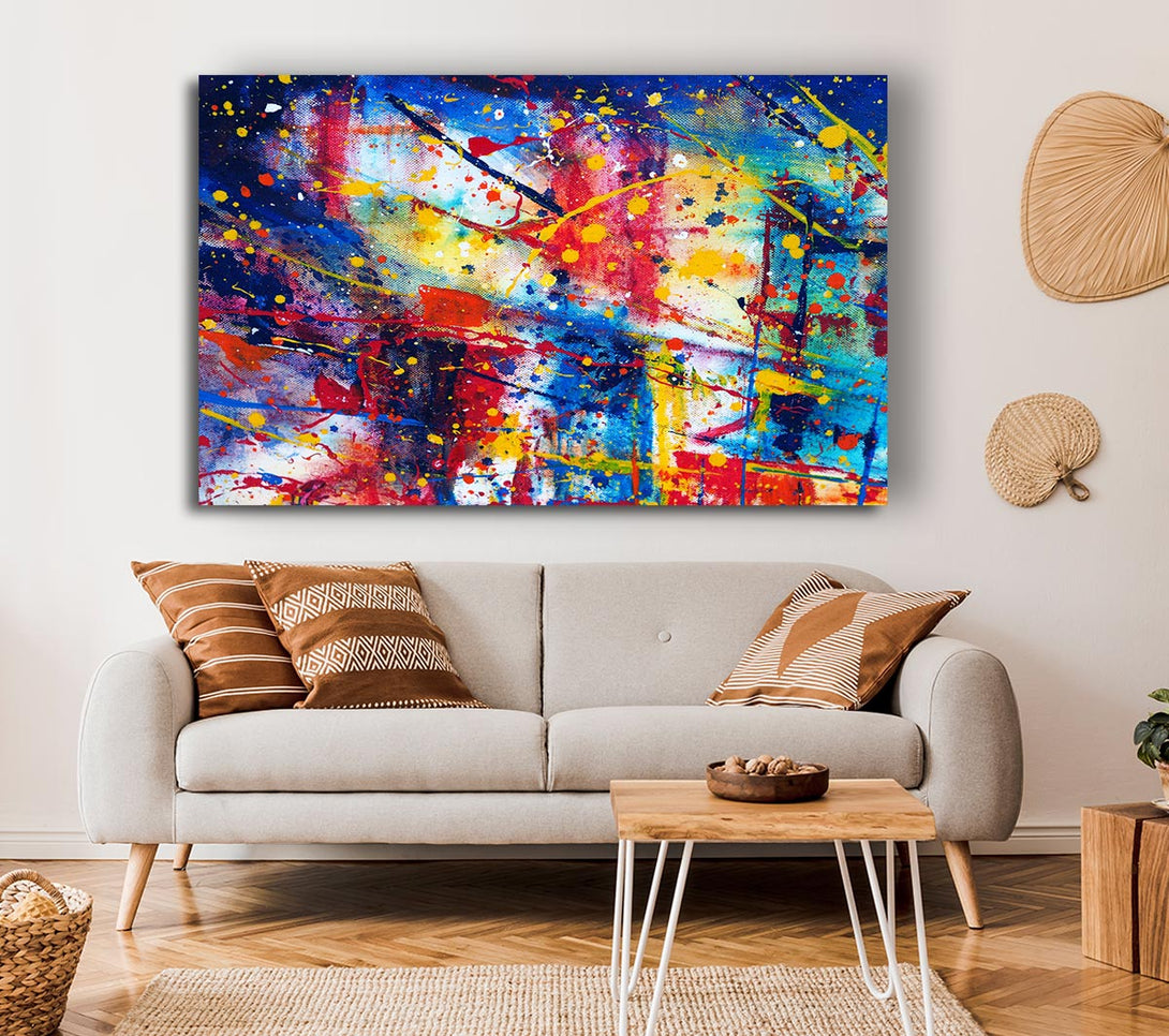  A Canvas Print of The Splatter Of The Bridge Canvas Print