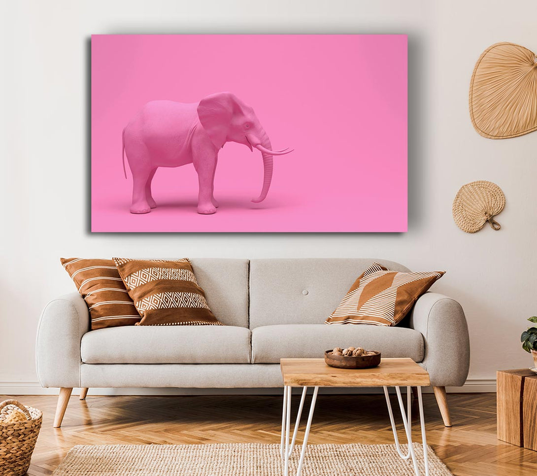  A Canvas Print of The Pink Elephant Canvas Art