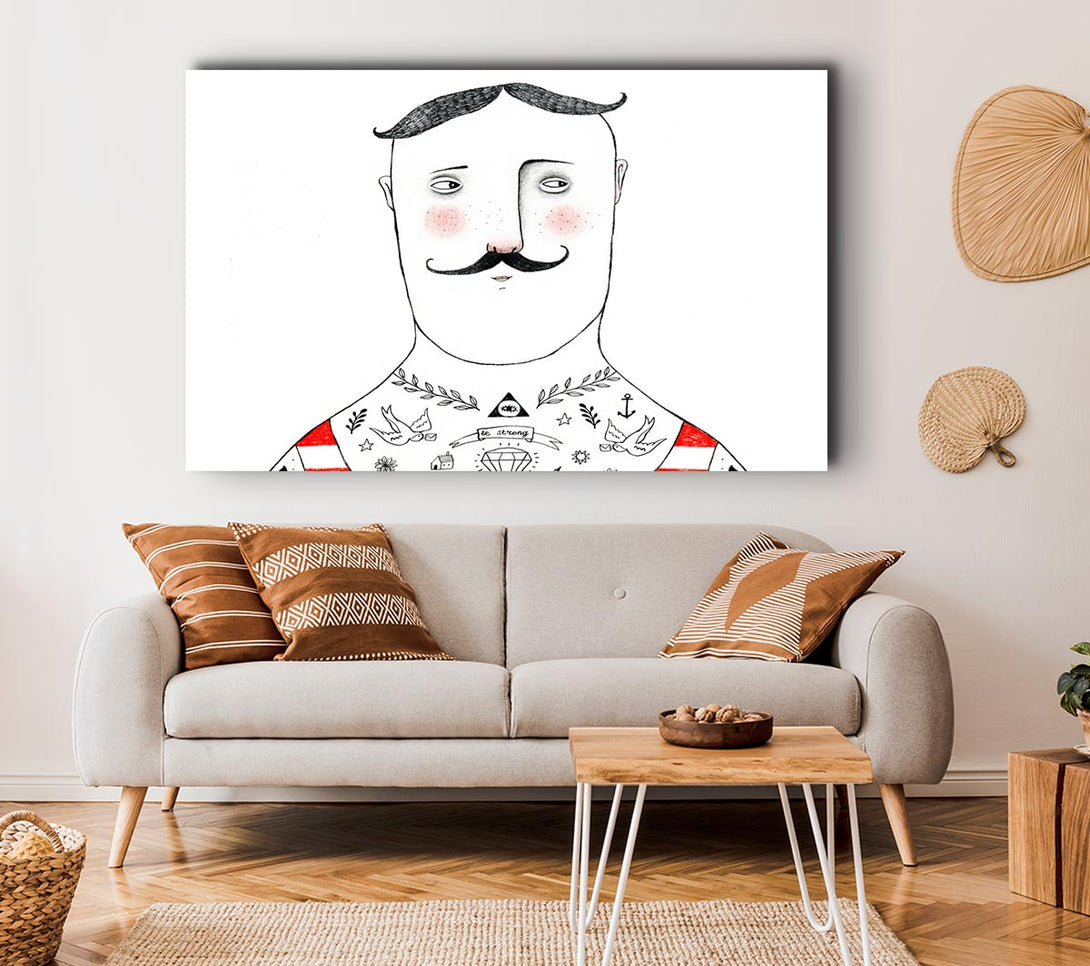  A Canvas Print of French Tattoo Canvas Print