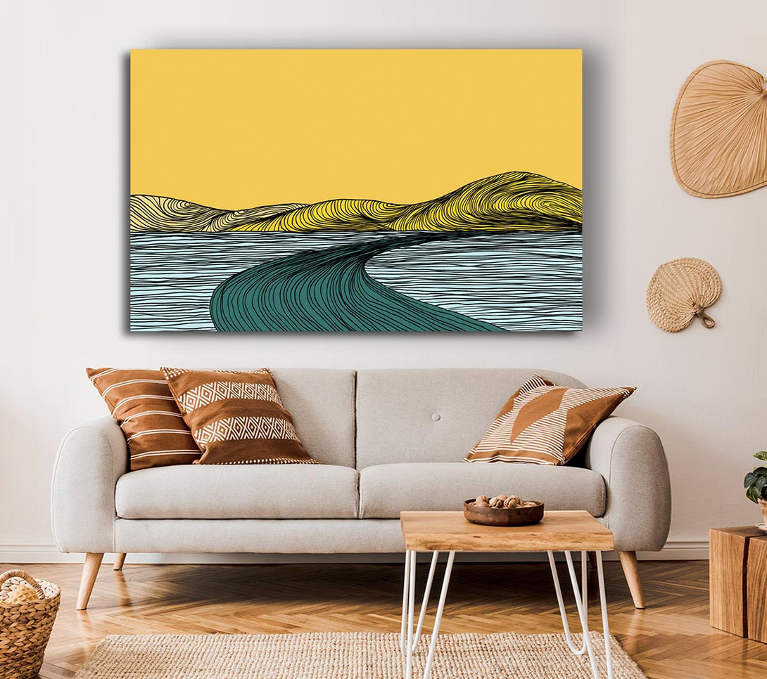  A Canvas Print of The Abstract Road Canvas Art