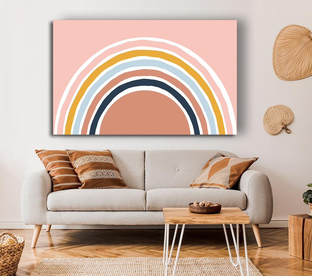  A Canvas Print of The Contemporary Rainbow Canvas Wall Art