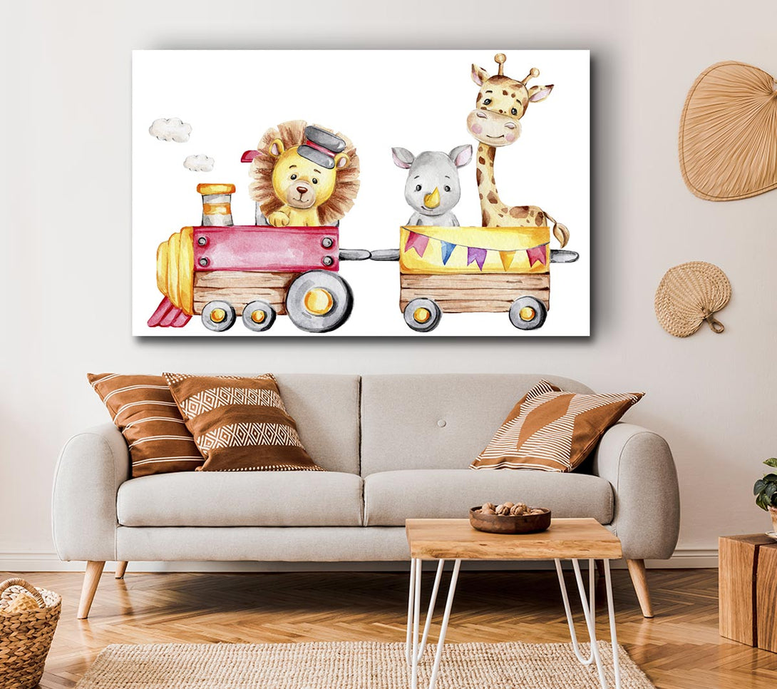  A Canvas Print of The Animal Train Canvas Art