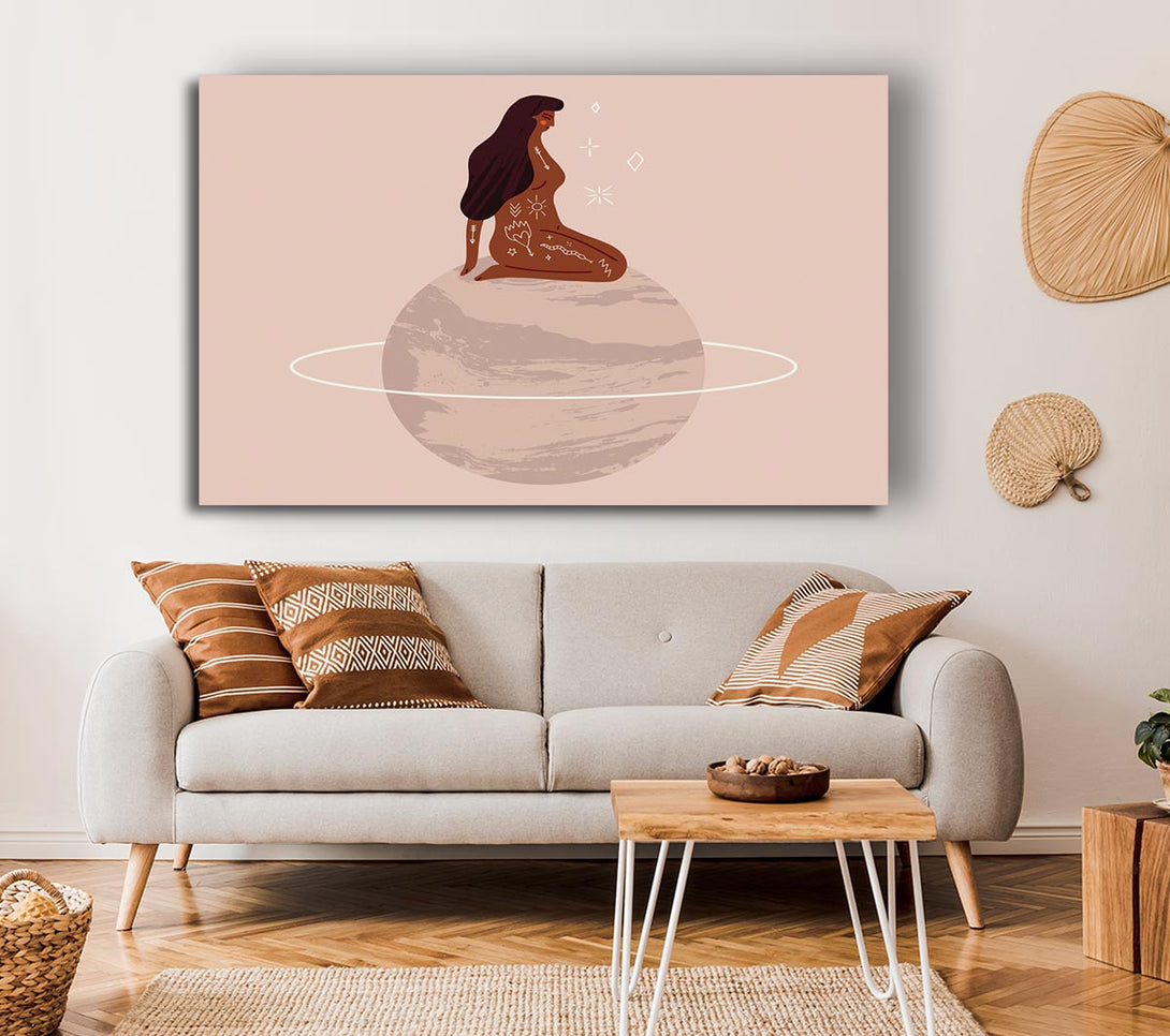  A Canvas Print of The Woman Planet Canvas Print