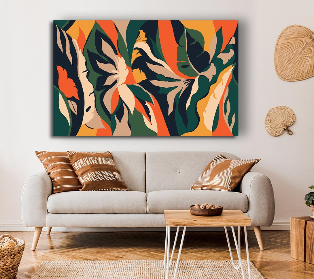  A Canvas Print of The Flow Of Striped Verge Canvas Print