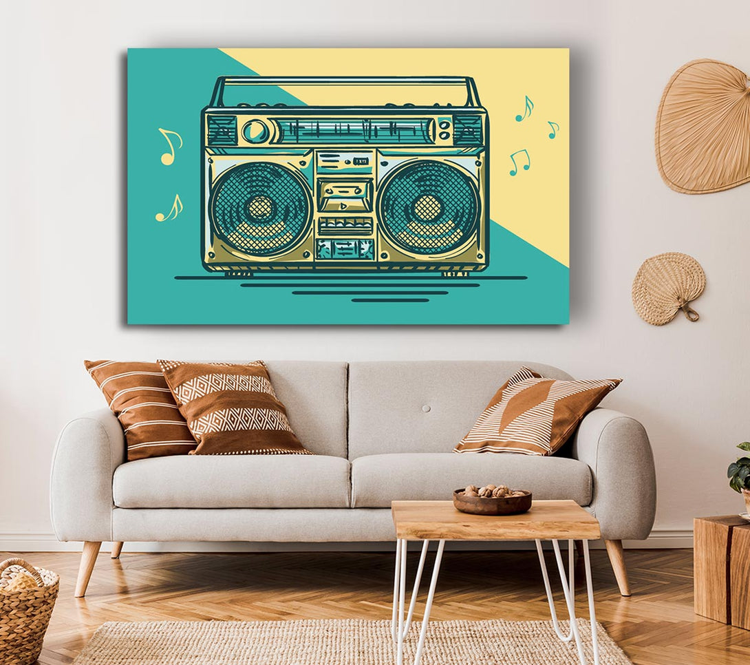  A Canvas Print of Boombox Music Maker Canvas Print