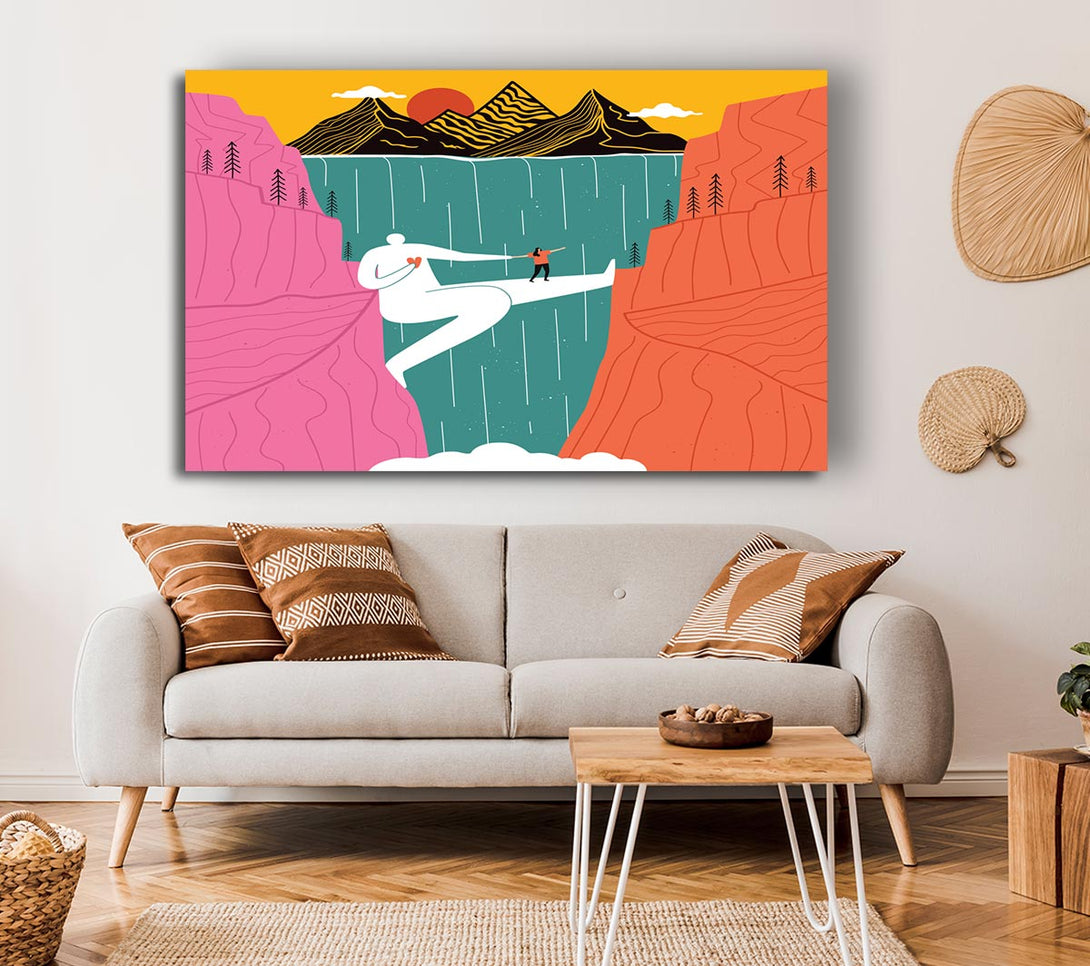  A Canvas Print of The Man Bridge Canvas Print