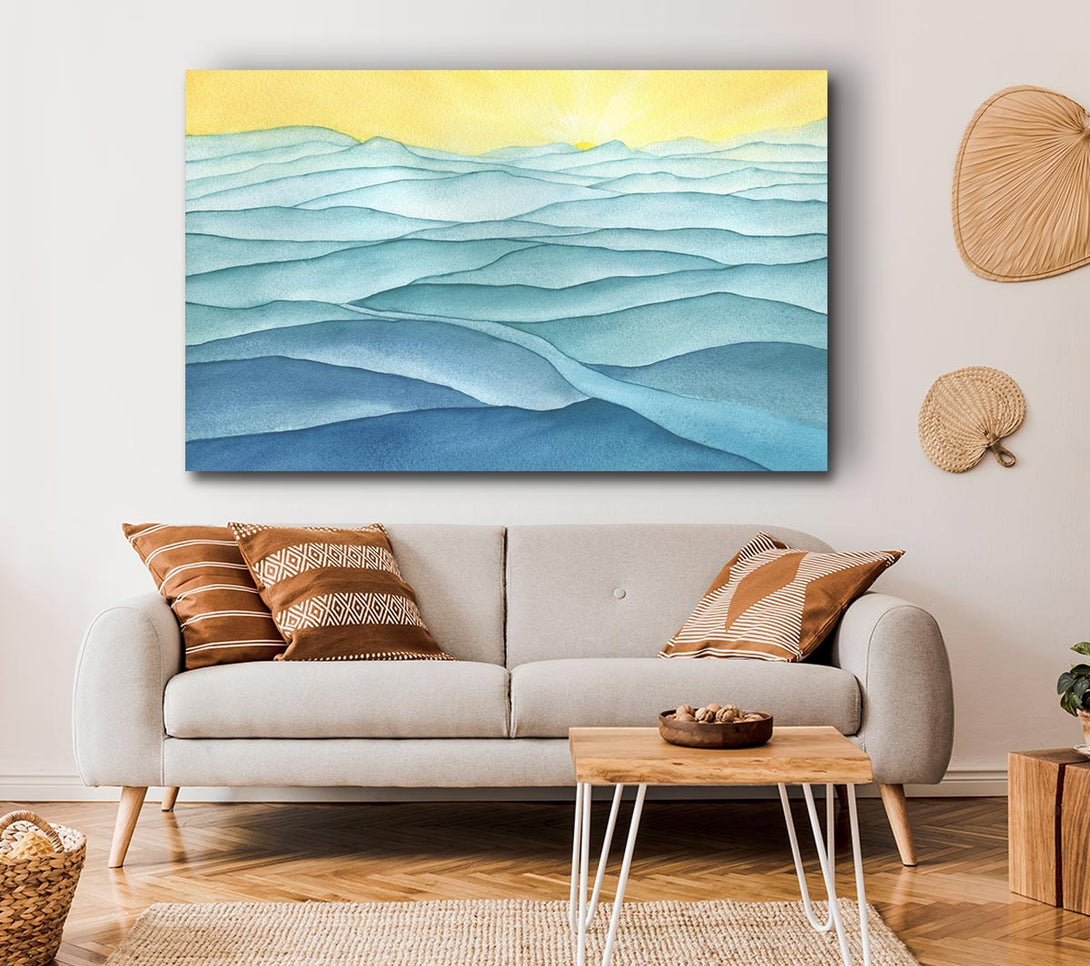  A Canvas Print of The Gentle Ripple Waves Canvas Wall Art