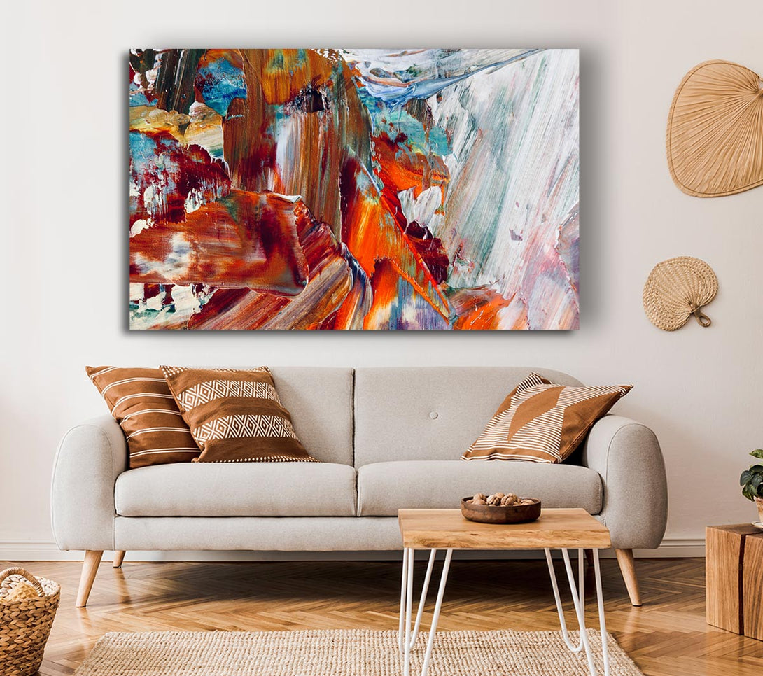  A Canvas Print of The Swipes Of The Paint Brush Canvas Wall Art