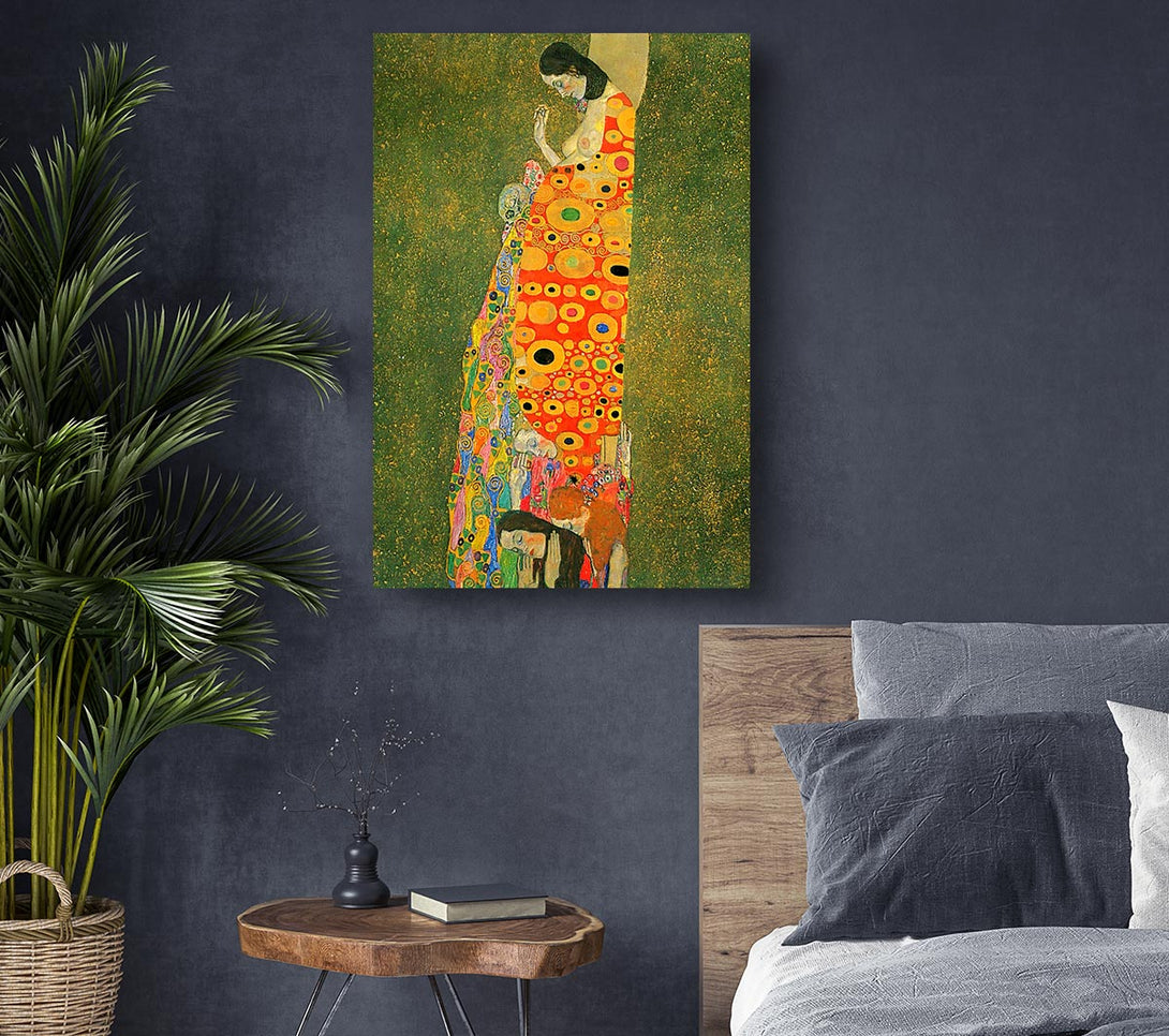  A Canvas Print of Klimt Abandoned Hope Canvas Wall Art